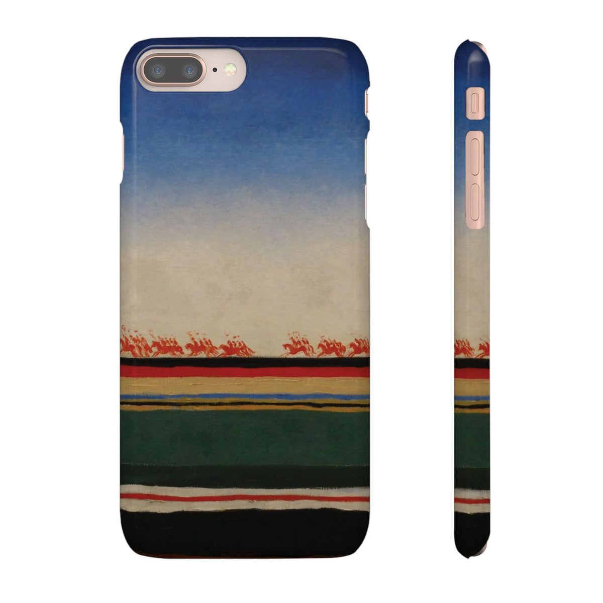 Red Cavalry Riding by Kazimir Malevich - iPhone Slim Case