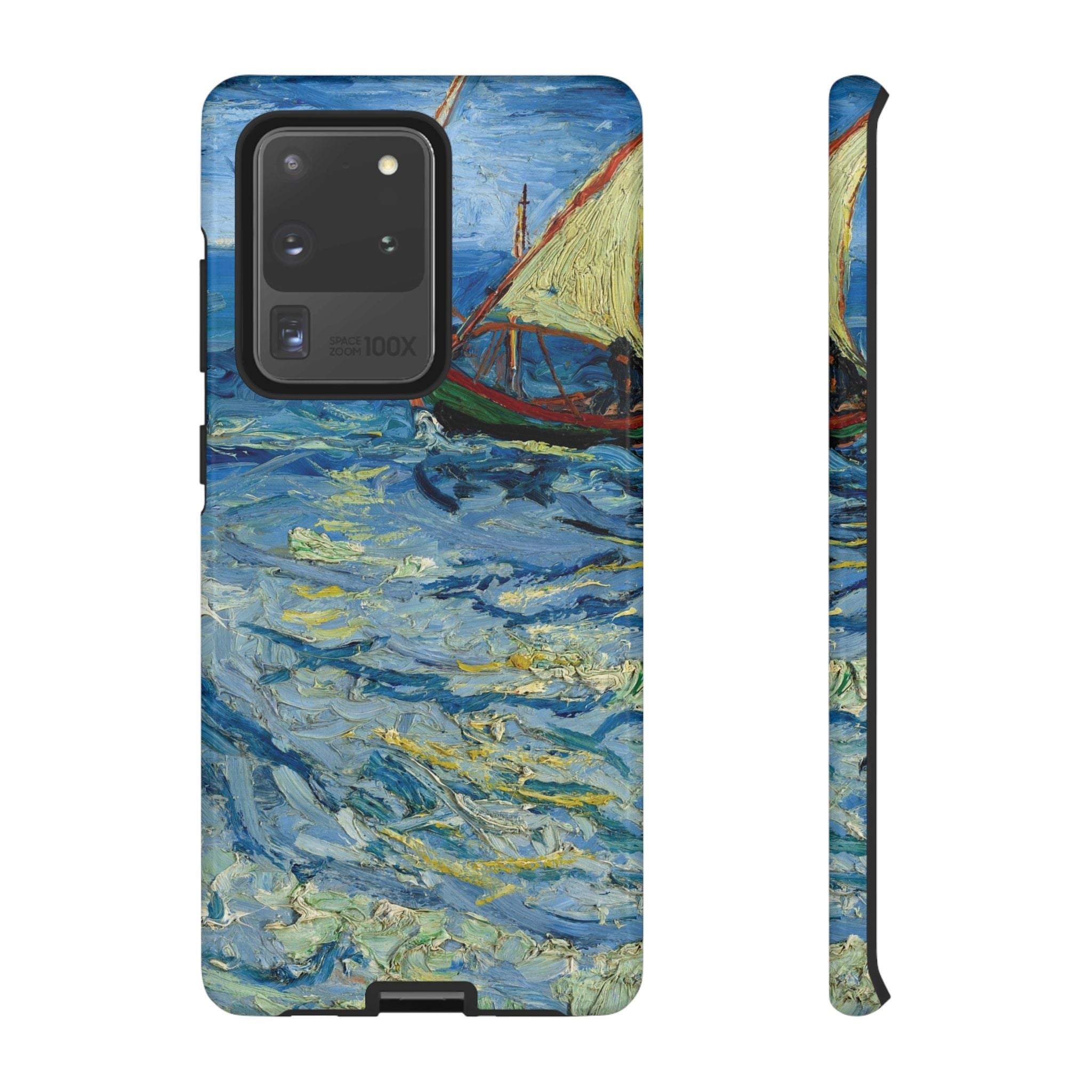 Fishing Boats at Sea by Vincent van Gogh - Samsung Tough Case