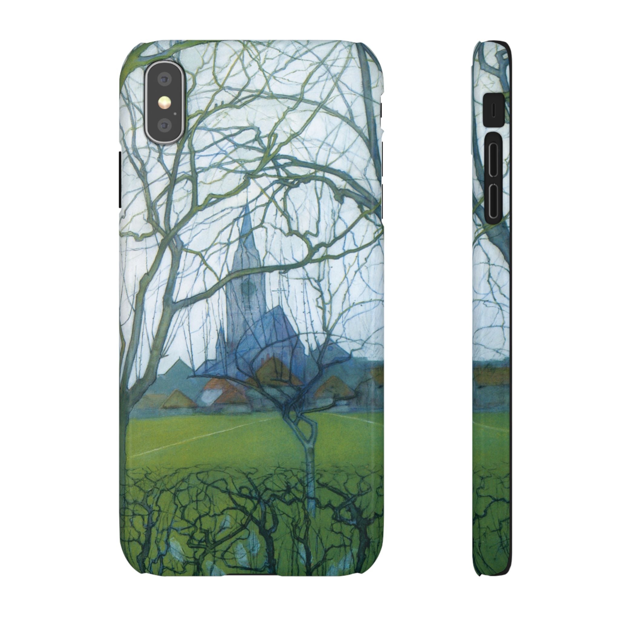 St Jacobs Church by Piet Mondrian - iPhone Slim Case