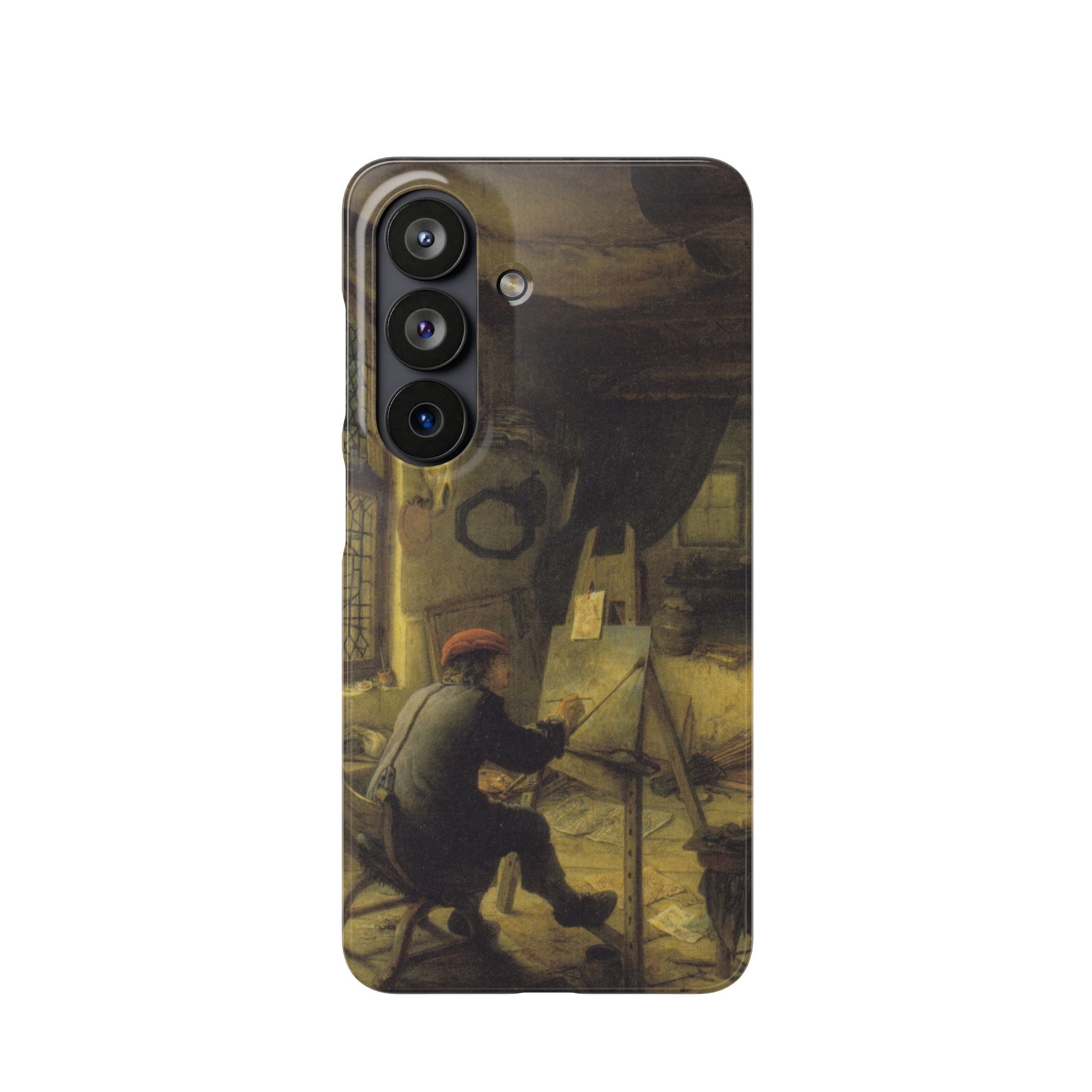 The Painter in His Workshop by Adriaen van Ostade - Samsung Slim Case