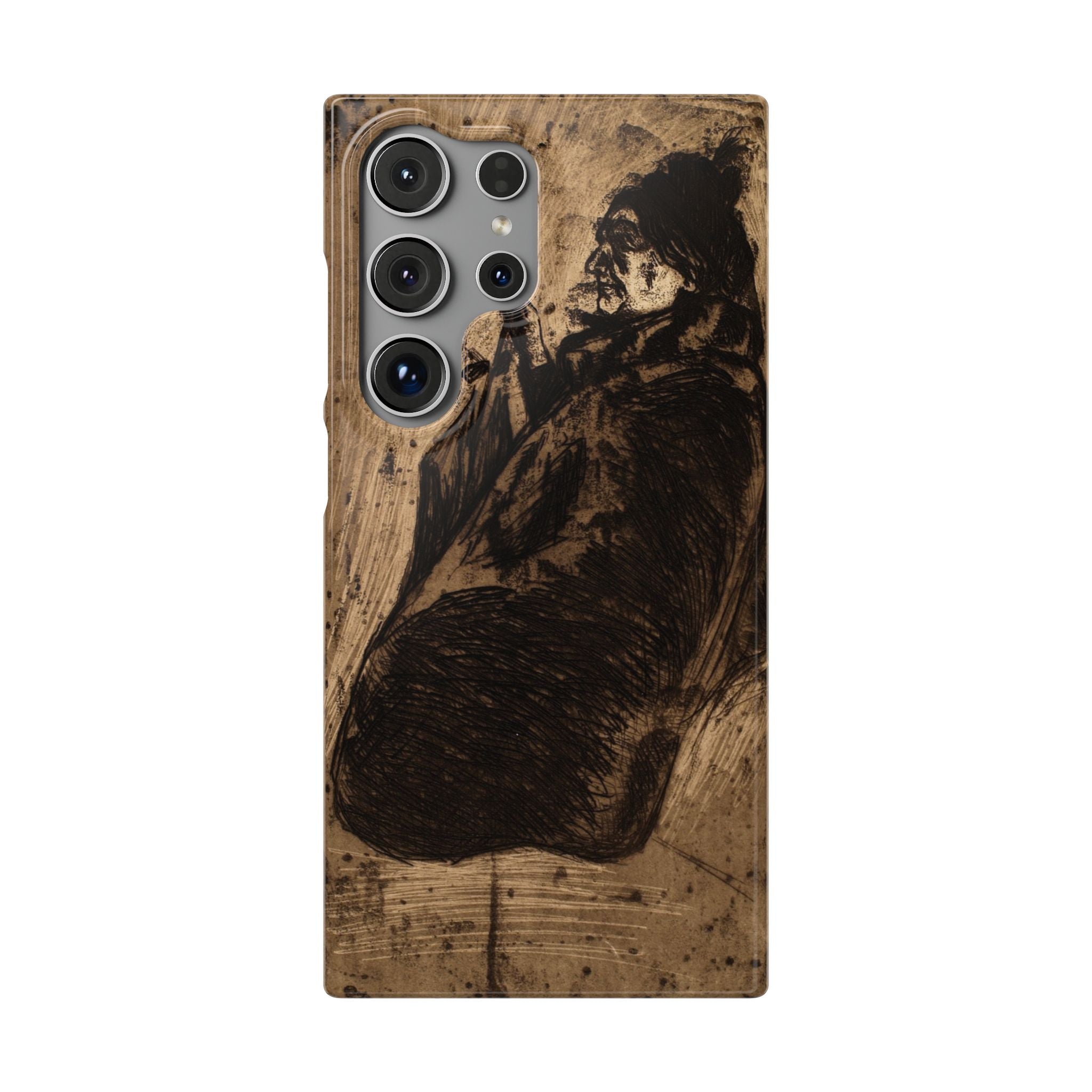Old Woman by Edvard Munch - Samsung Slim Case