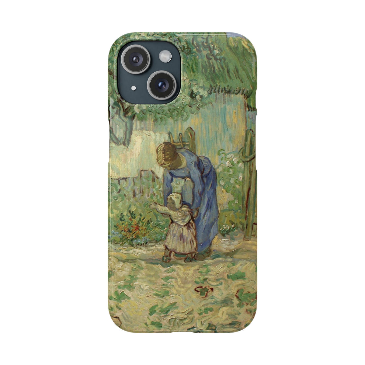 First Steps after Millet by Vincent van Gogh - iPhone Slim Case