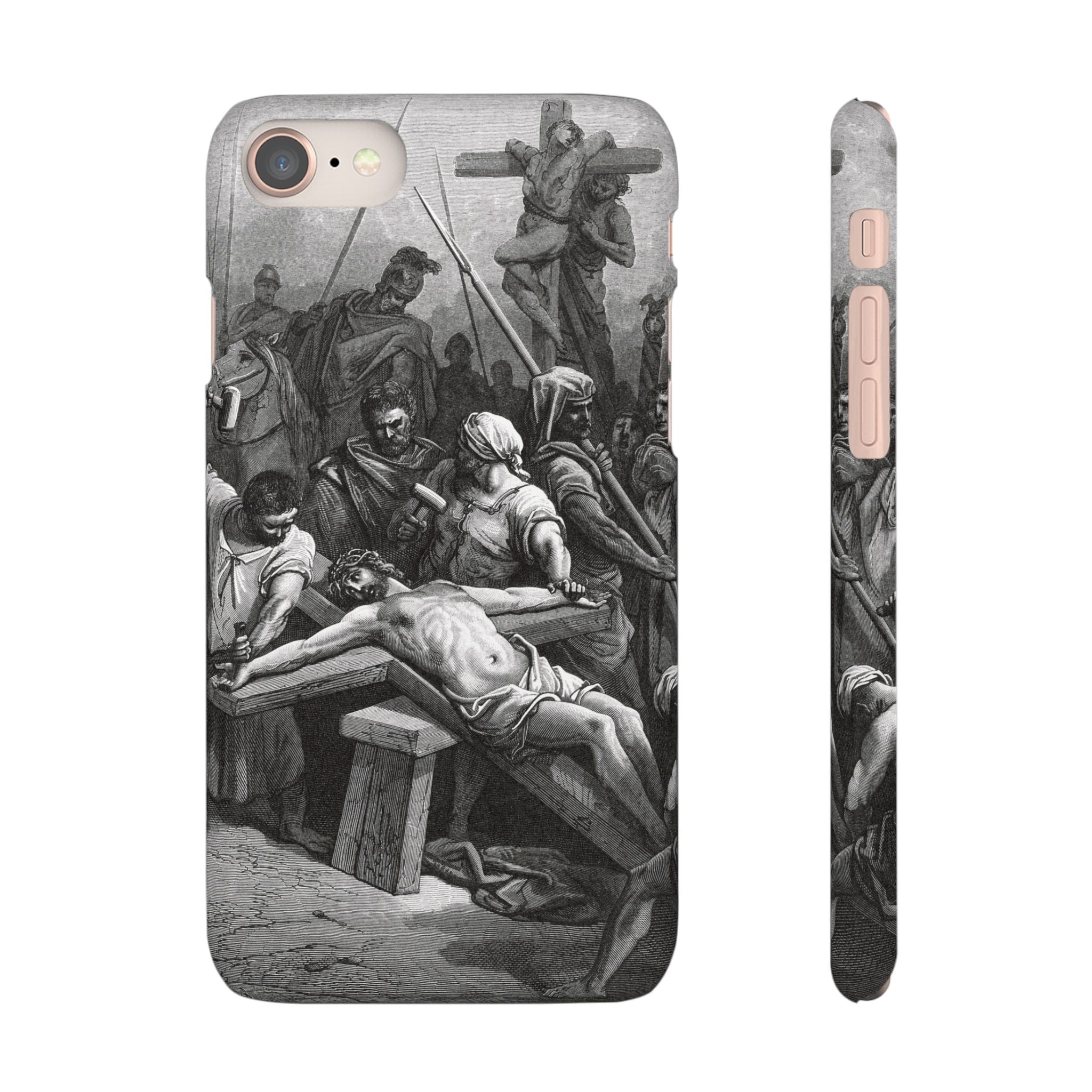 Crucifixion of Jesus by Gustave Doré - iPhone Slim Case