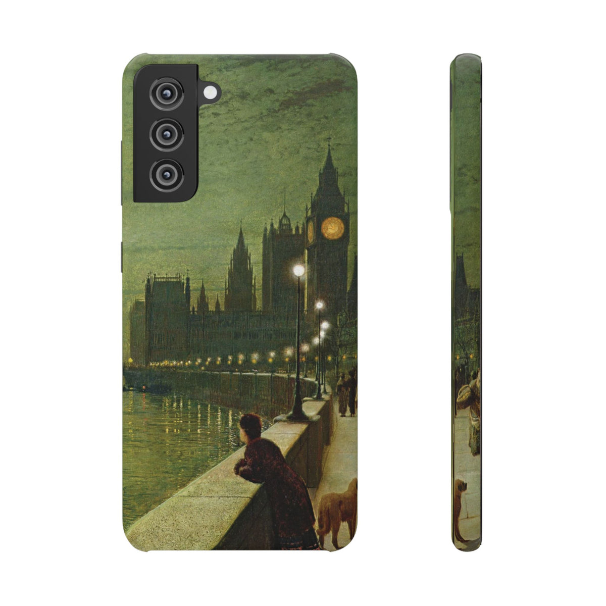 Reflections on the Thames by John Atkinson Grimshaw - Samsung Slim Case