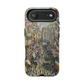 Rue Montorgueil a Parigi di Claude Monet - Cover rinforzata per iPhone