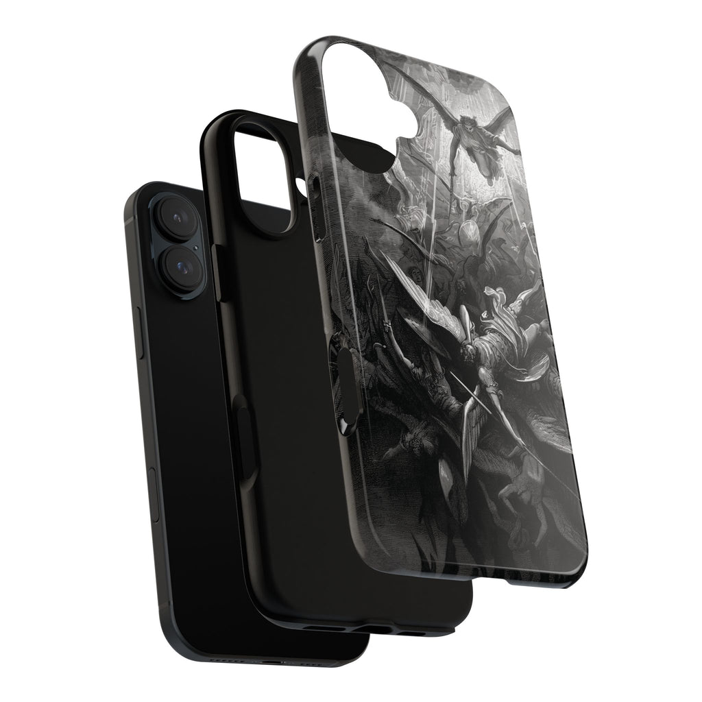 Paradise Lost | The Battle in Heaven by Gustave Doré - iPhone Tough Case