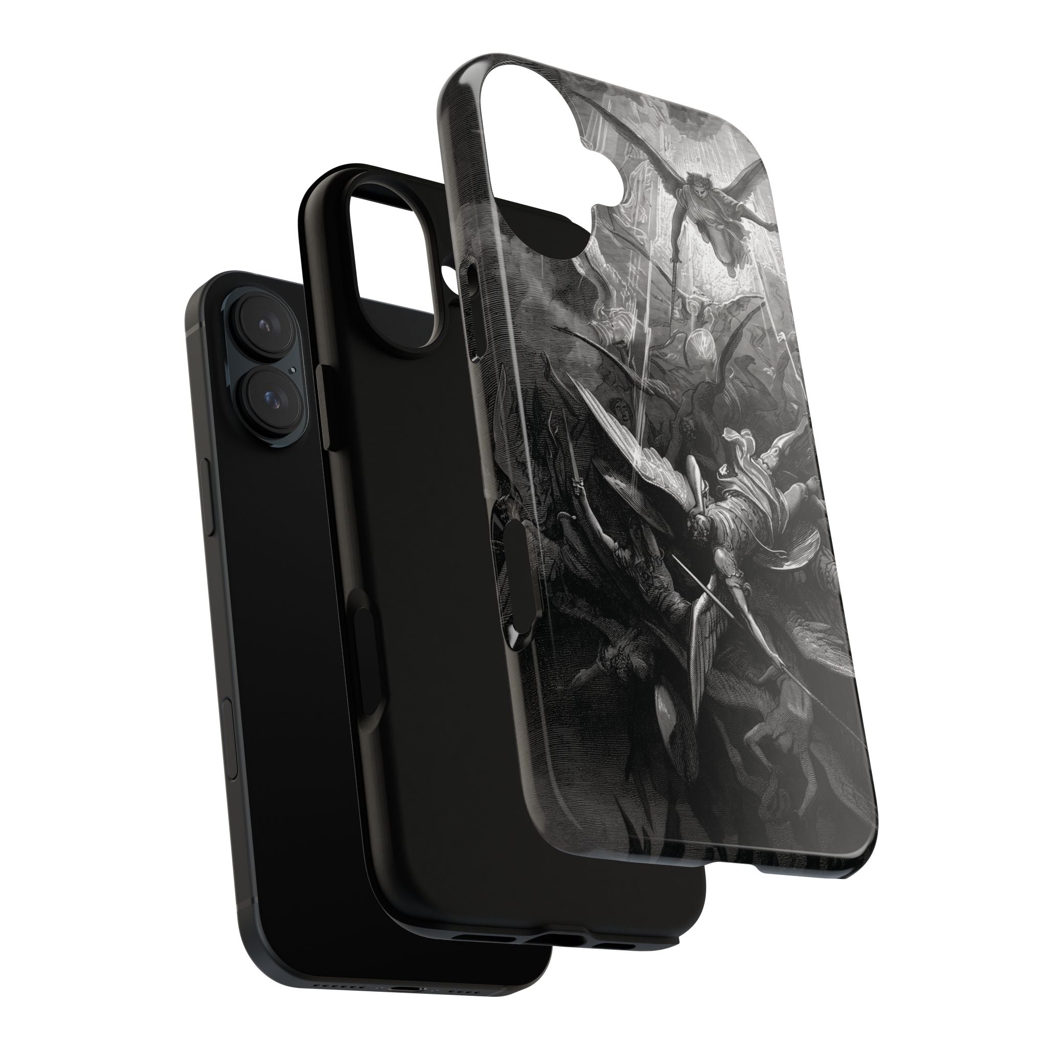 Paradise Lost | The Battle in Heaven by Gustave Doré - iPhone Tough Case