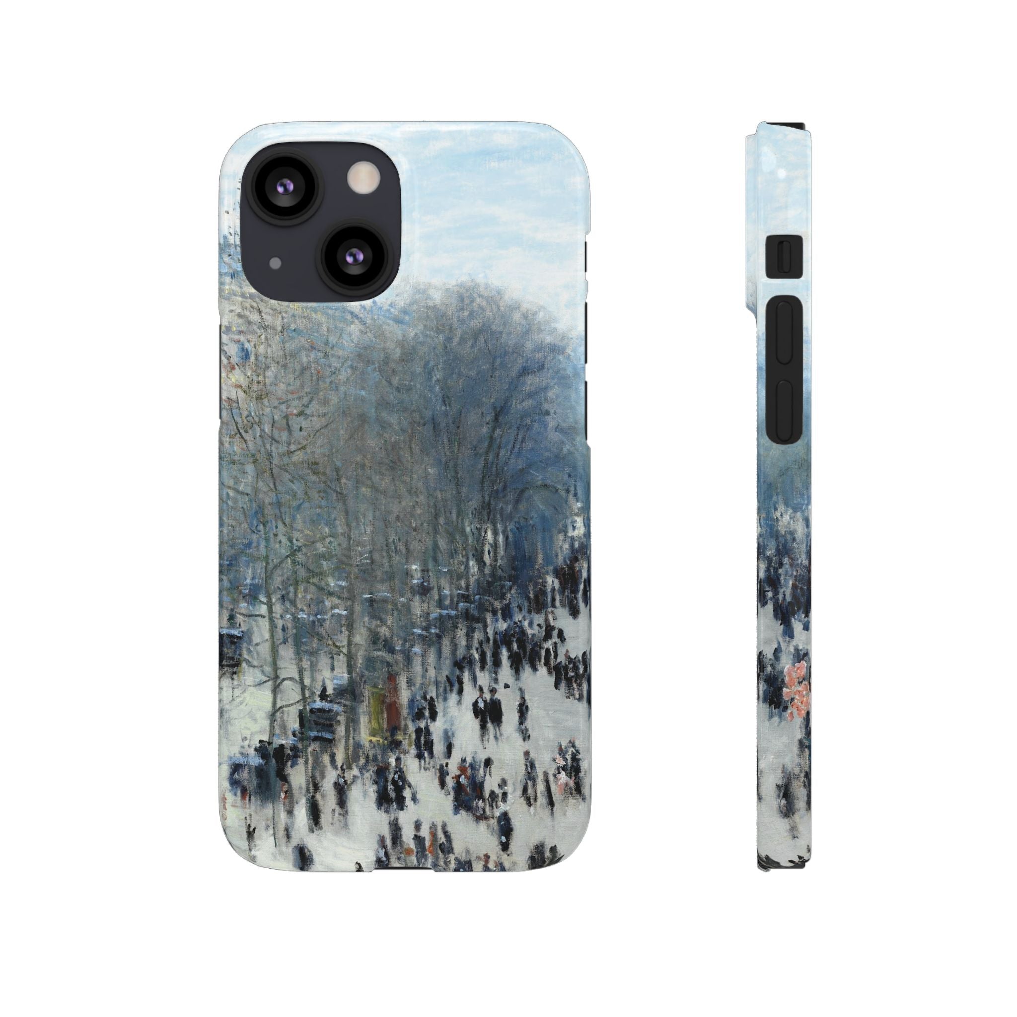 Boulevard des Capucines by Claude Monet - iPhone Slim Case