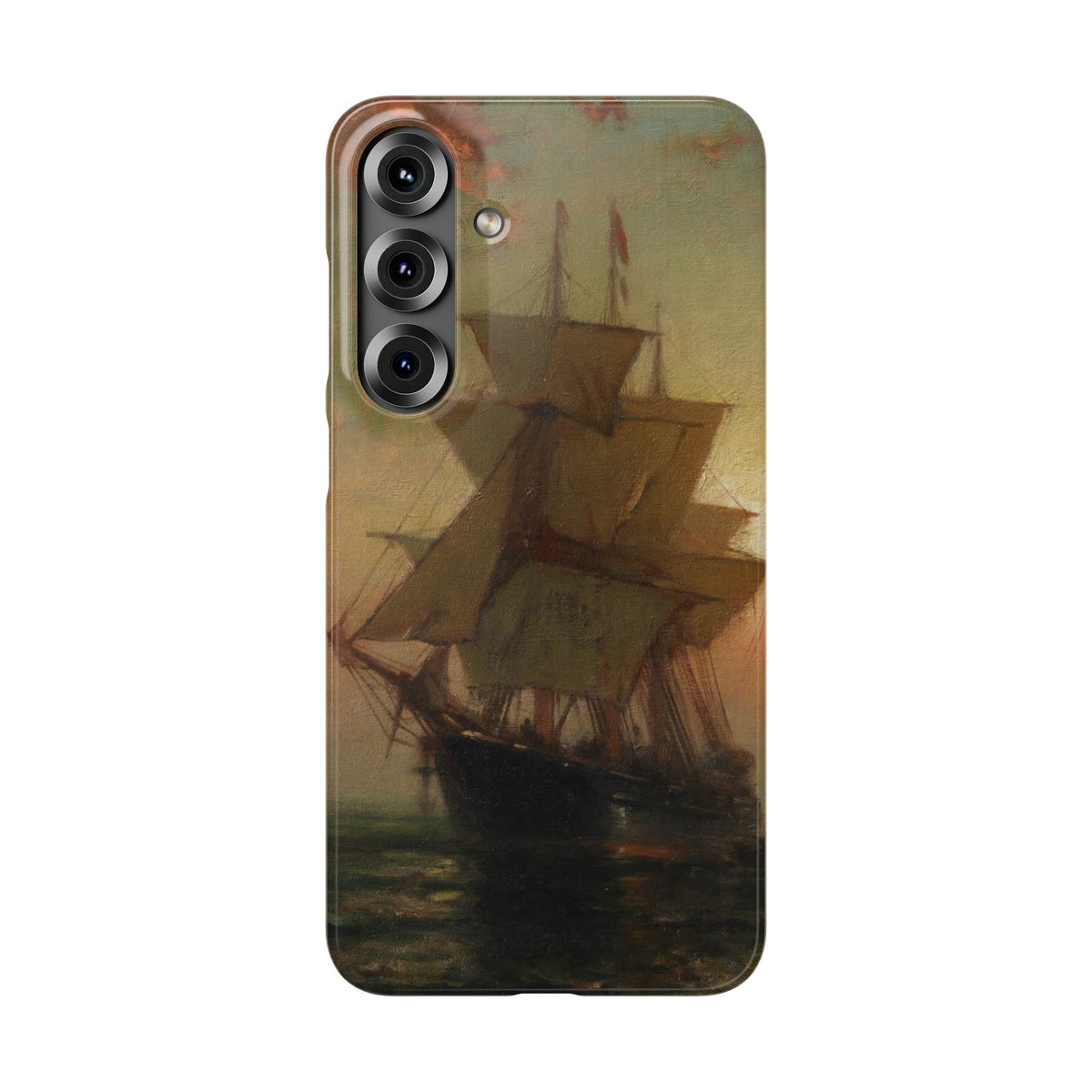Ships at Night by Edward Moran - Samsung Slim Case