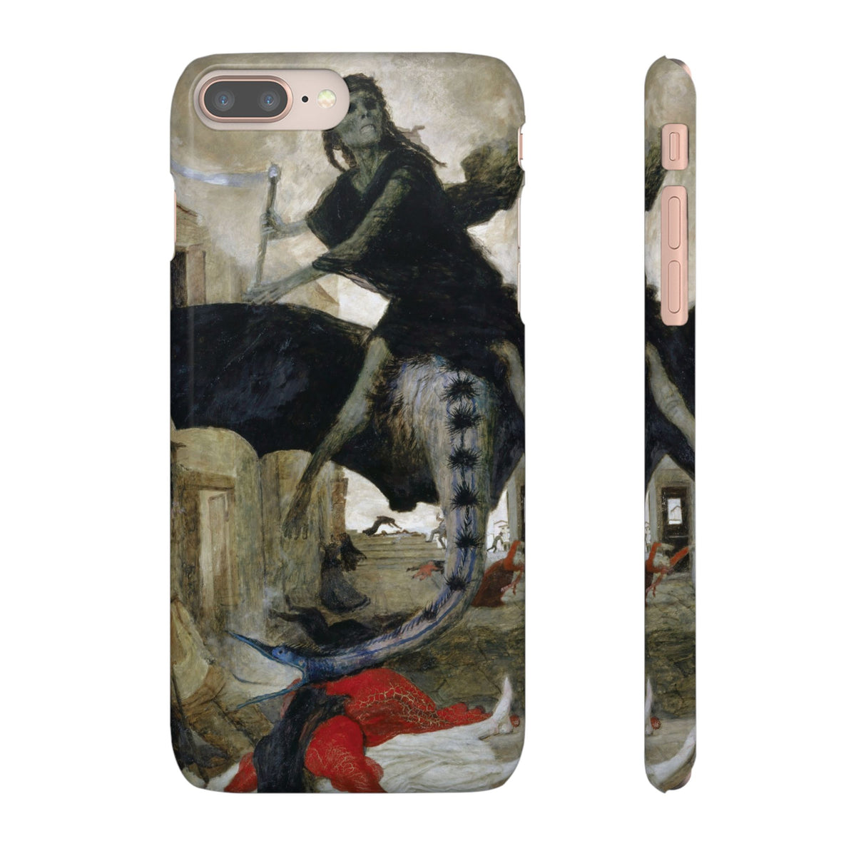 The Plague by Arnold Böcklin - iPhone Slim Case