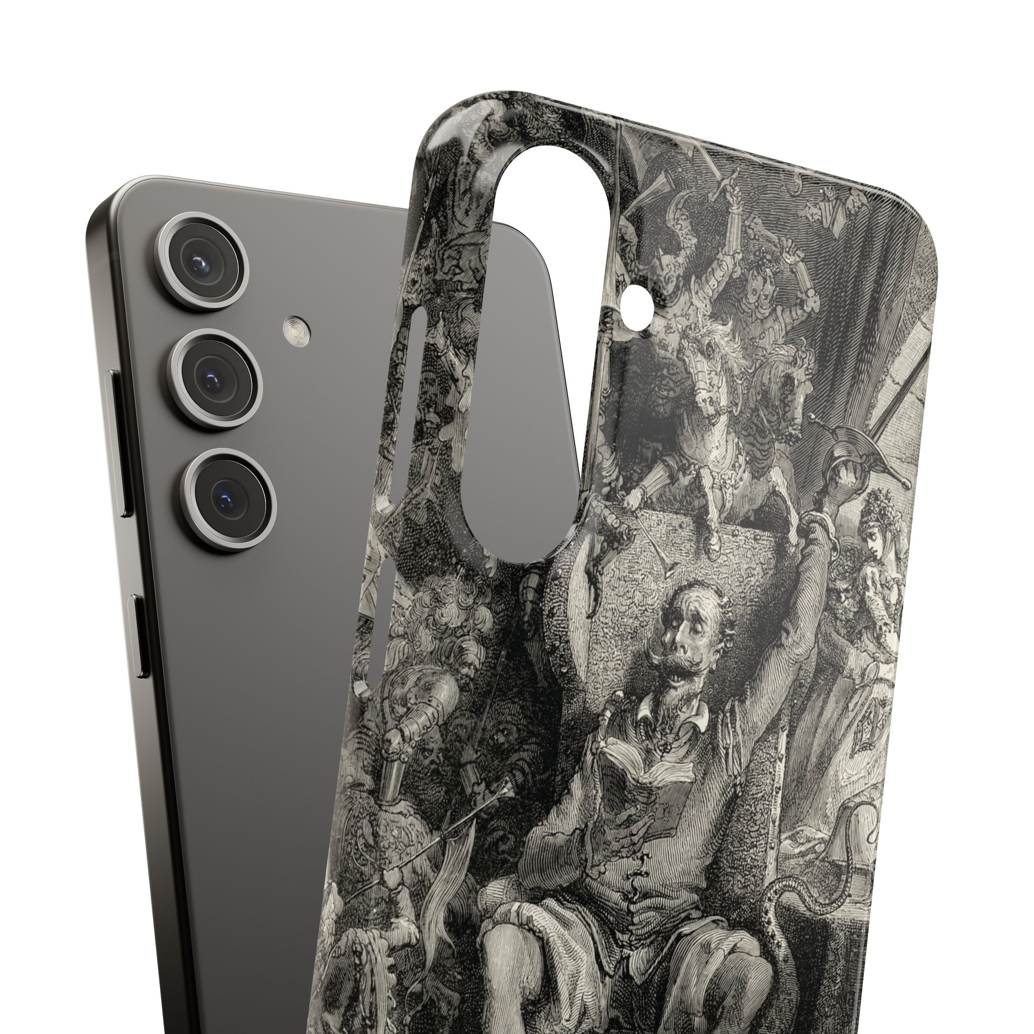Don Quixote and His Visions by Gustave Doré - Samsung Slim Case
