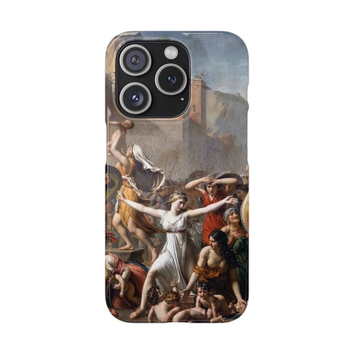 The Intervention of the Sabine Women by Jacques-Louis David - iPhone Slim Case