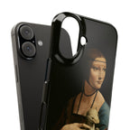 Lady with an Ermine by Leonardo da Vinci - iPhone Slim Case