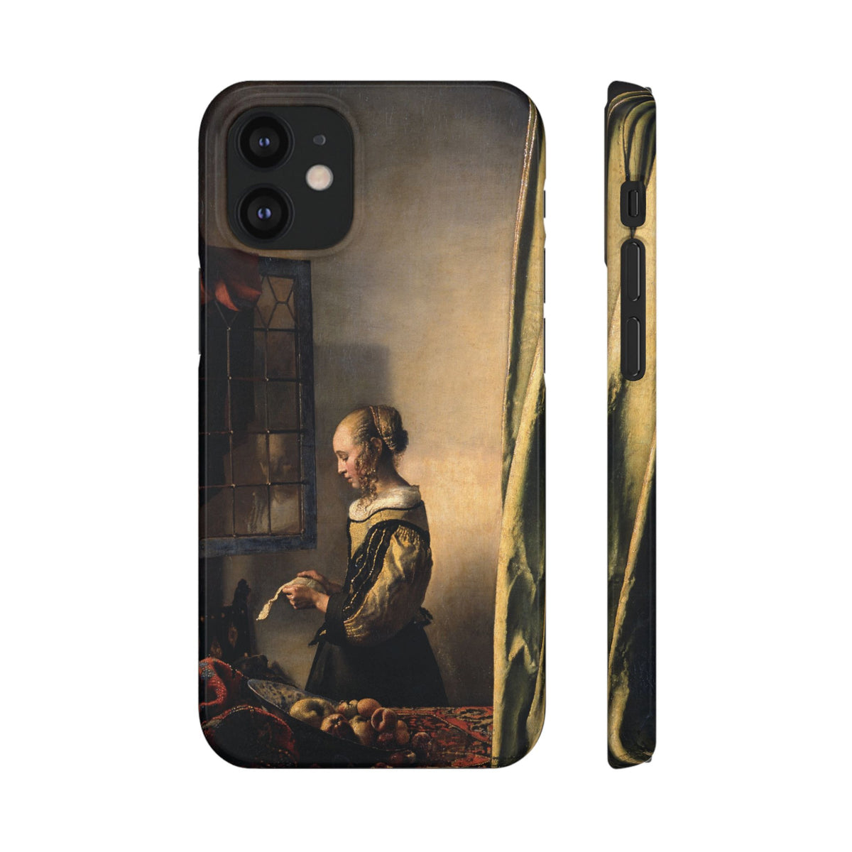 Girl Reading a Letter by an Open Window by Johannes Vermeer - iPhone Slim Case