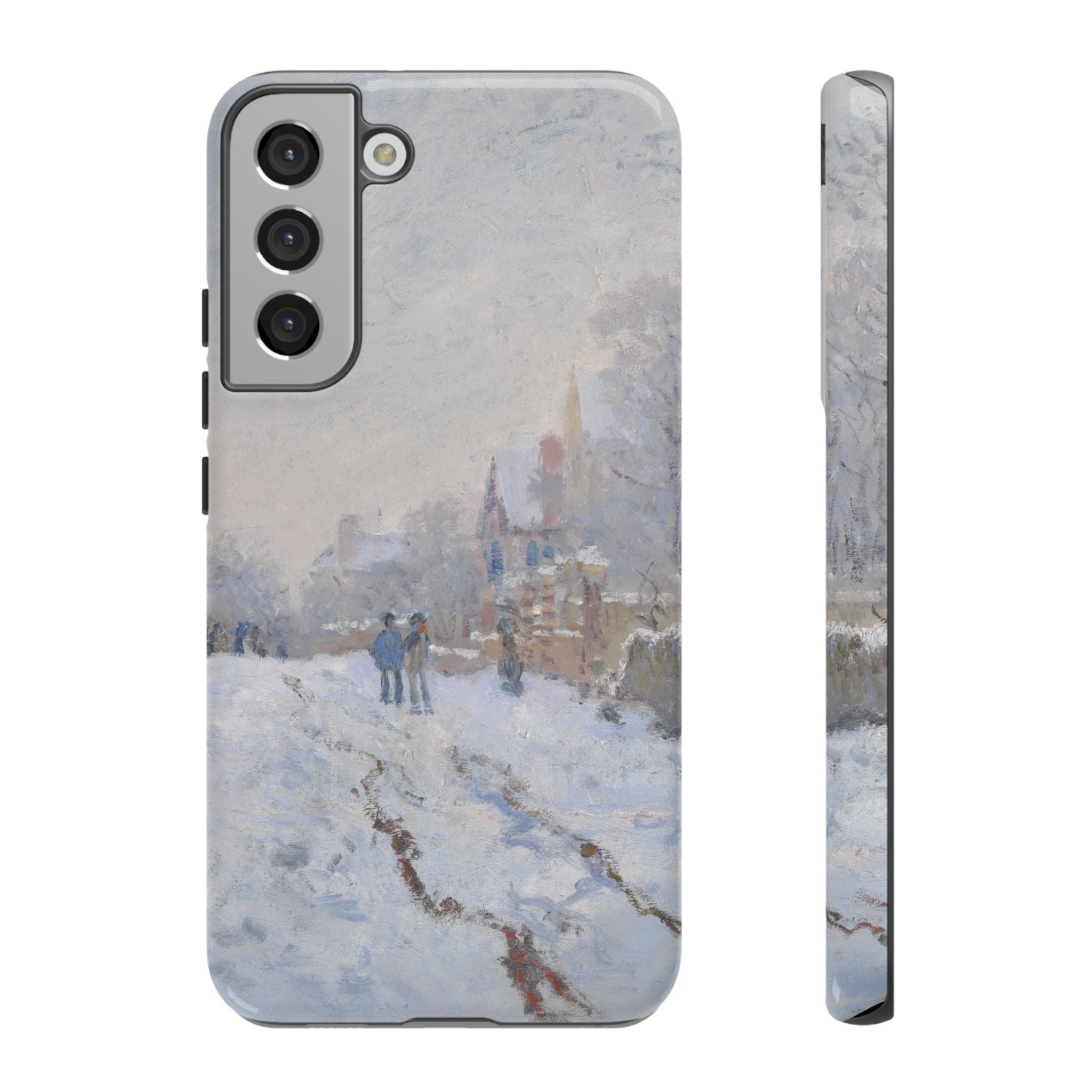 Snow Scene at Argenteuil by Claude Monet - Samsung Tough Case