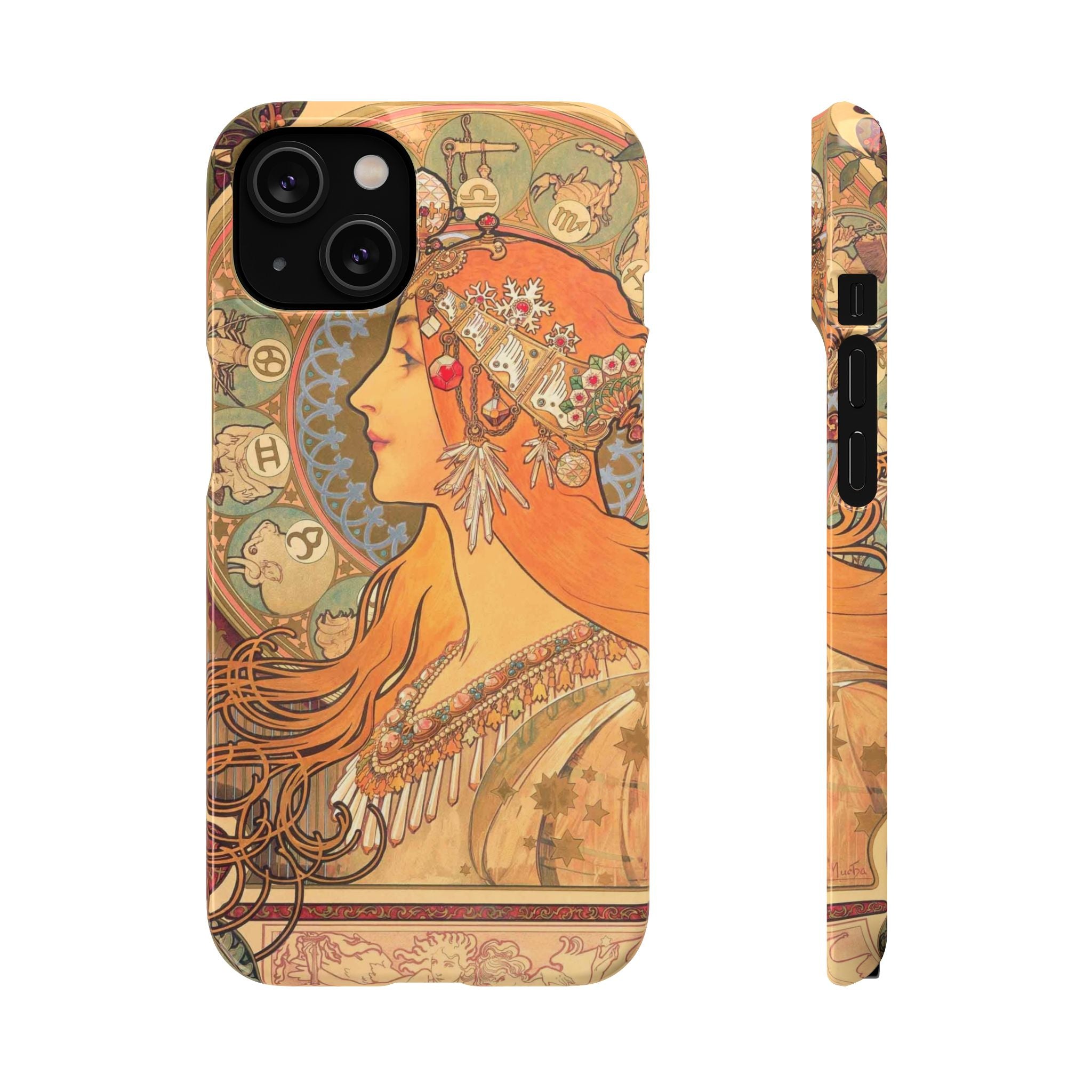 Zodiac by Alphonse Mucha - iPhone Slim Case