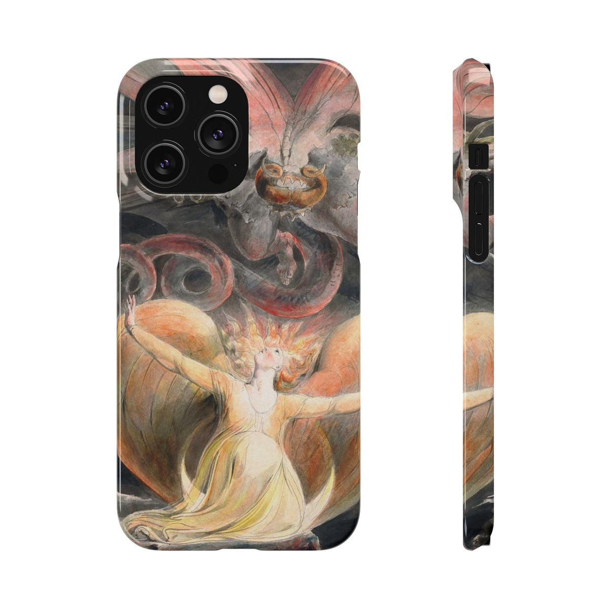The Great Red Dragon and the Woman Clothed with the Sun by William Blake - iPhone Slim Case