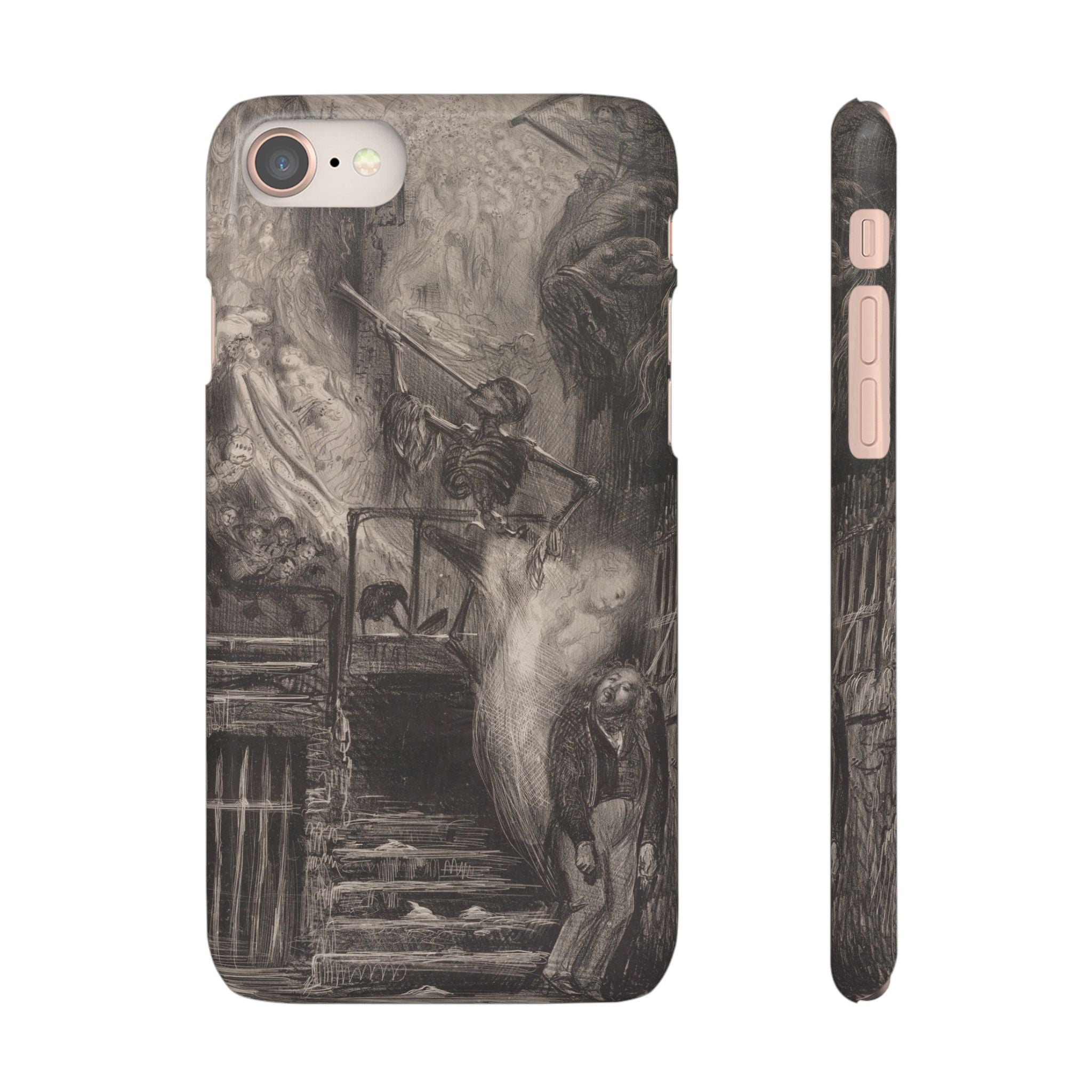 La Rue de la Vieille Lanterne by Gustave Doré - iPhone Slim Case