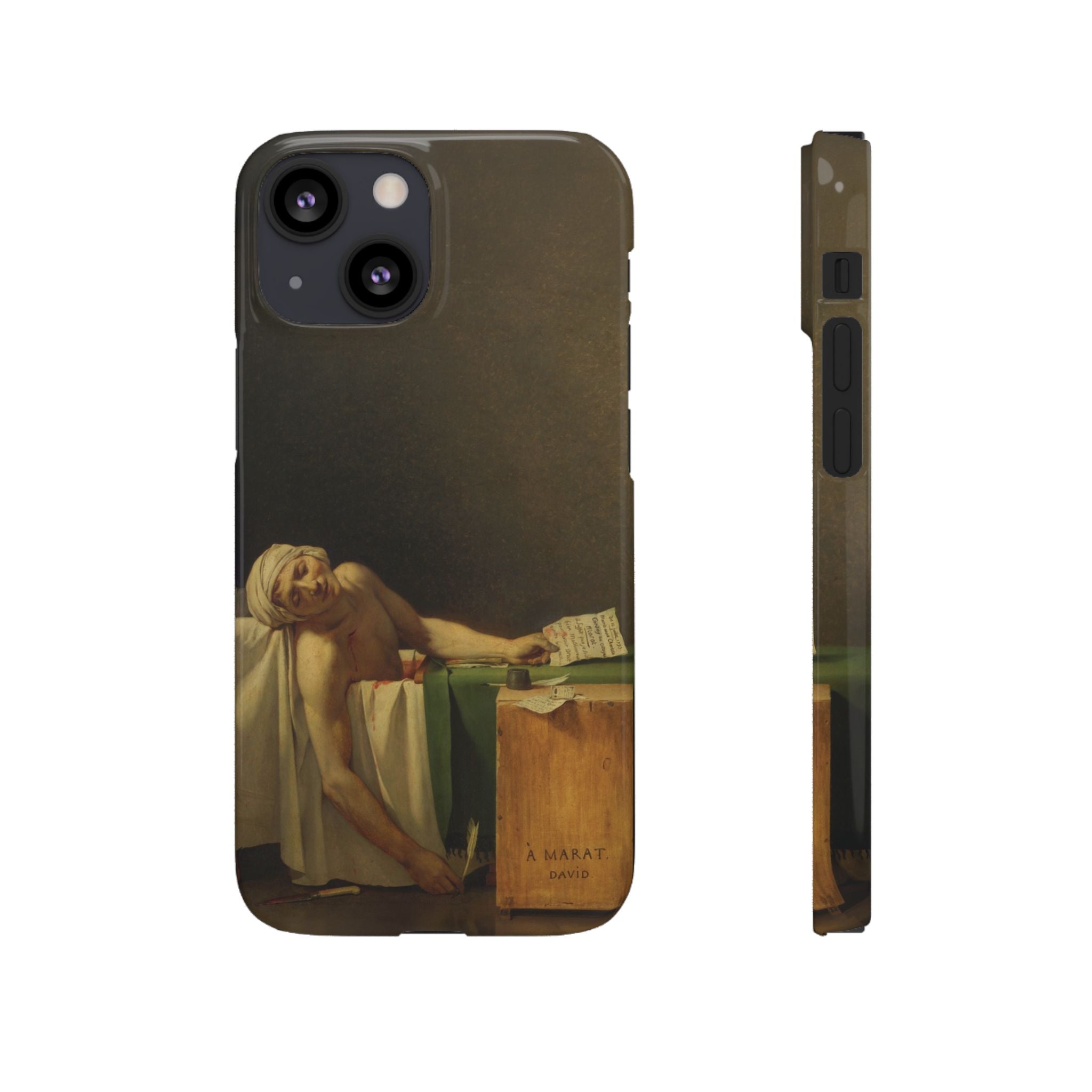The Death of Marat by Jacques-Louis David - iPhone Slim Case
