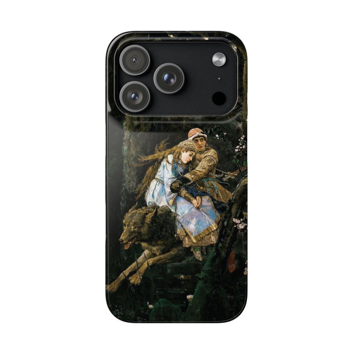 Ivan Tsarevich Riding the Grey Wolf by Viktor Vasnetsov - iPhone Slim Case