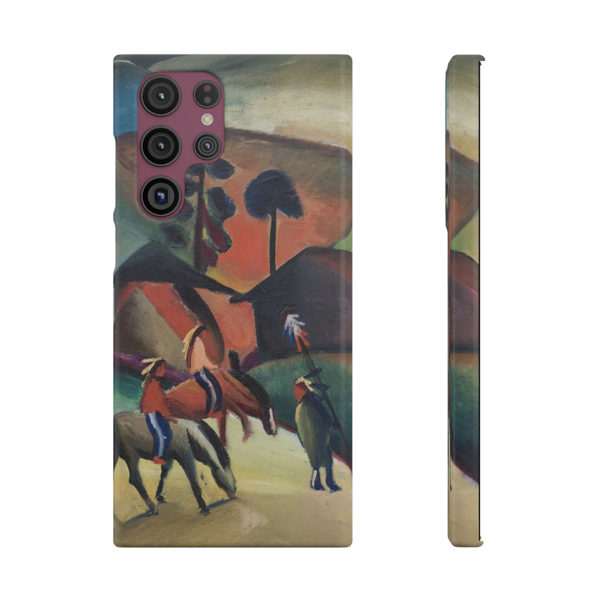 Indians on Horsebacks by August Macke - Samsung Slim Case