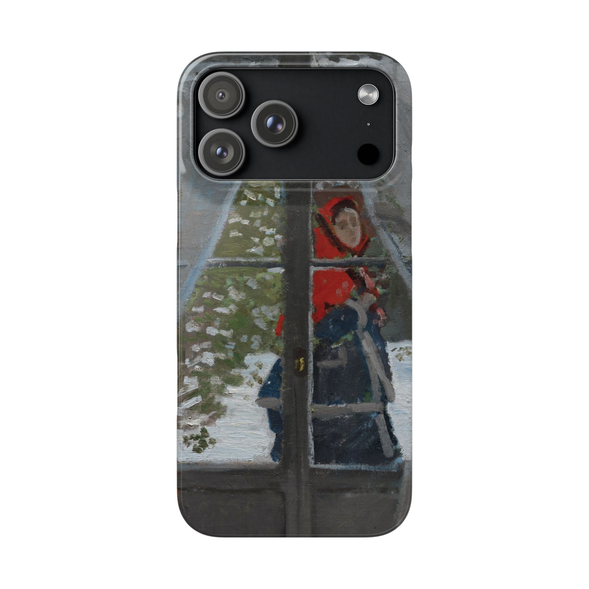 Le mouchoir rouge by Claude Monet - iPhone Slim Case