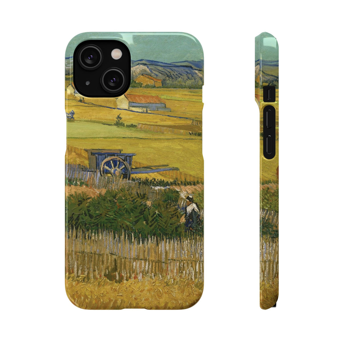 Harvest at La Crau by Vincent van Gogh - iPhone Slim Case