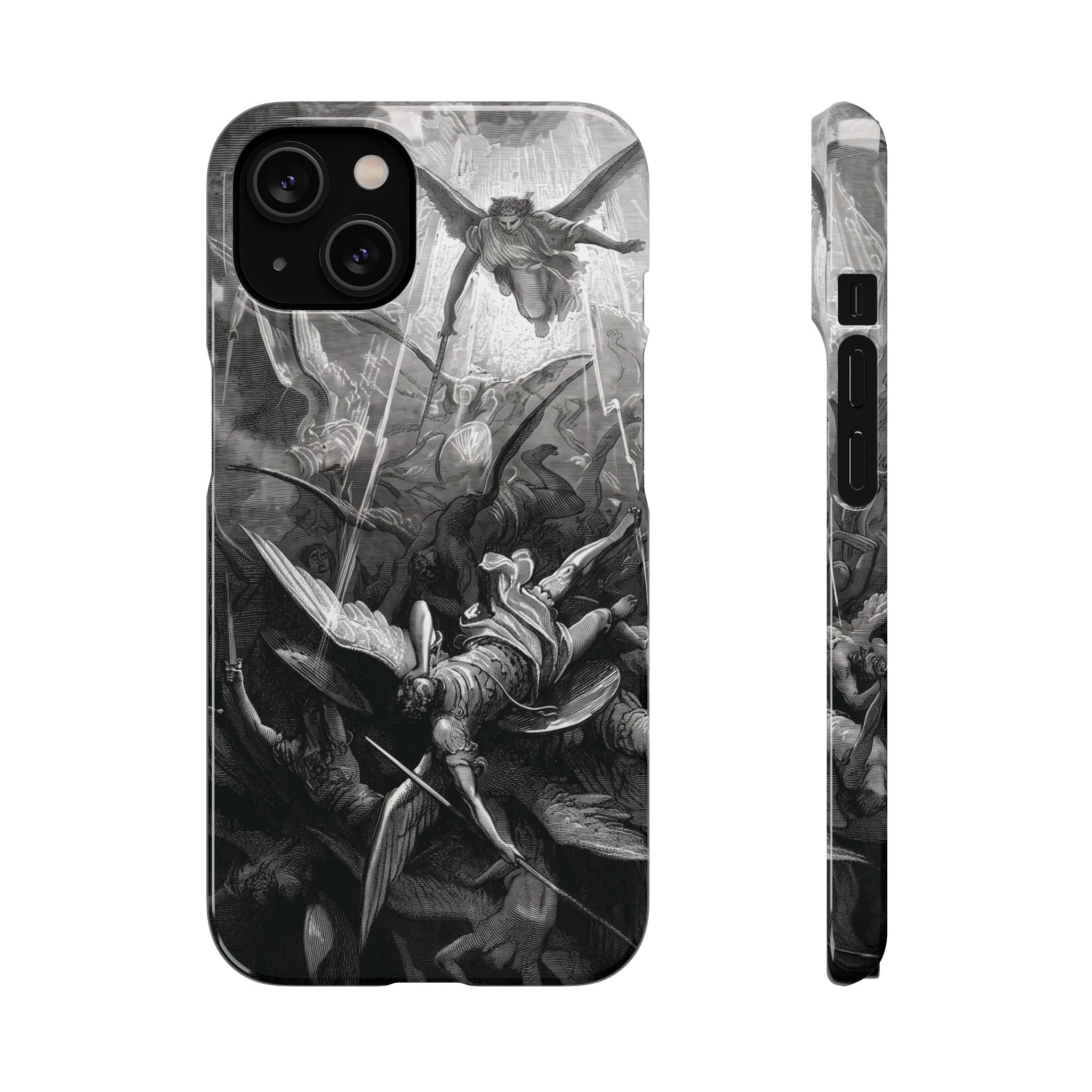 Paradise Lost | The Battle in Heaven by Gustave Doré - iPhone Slim Case