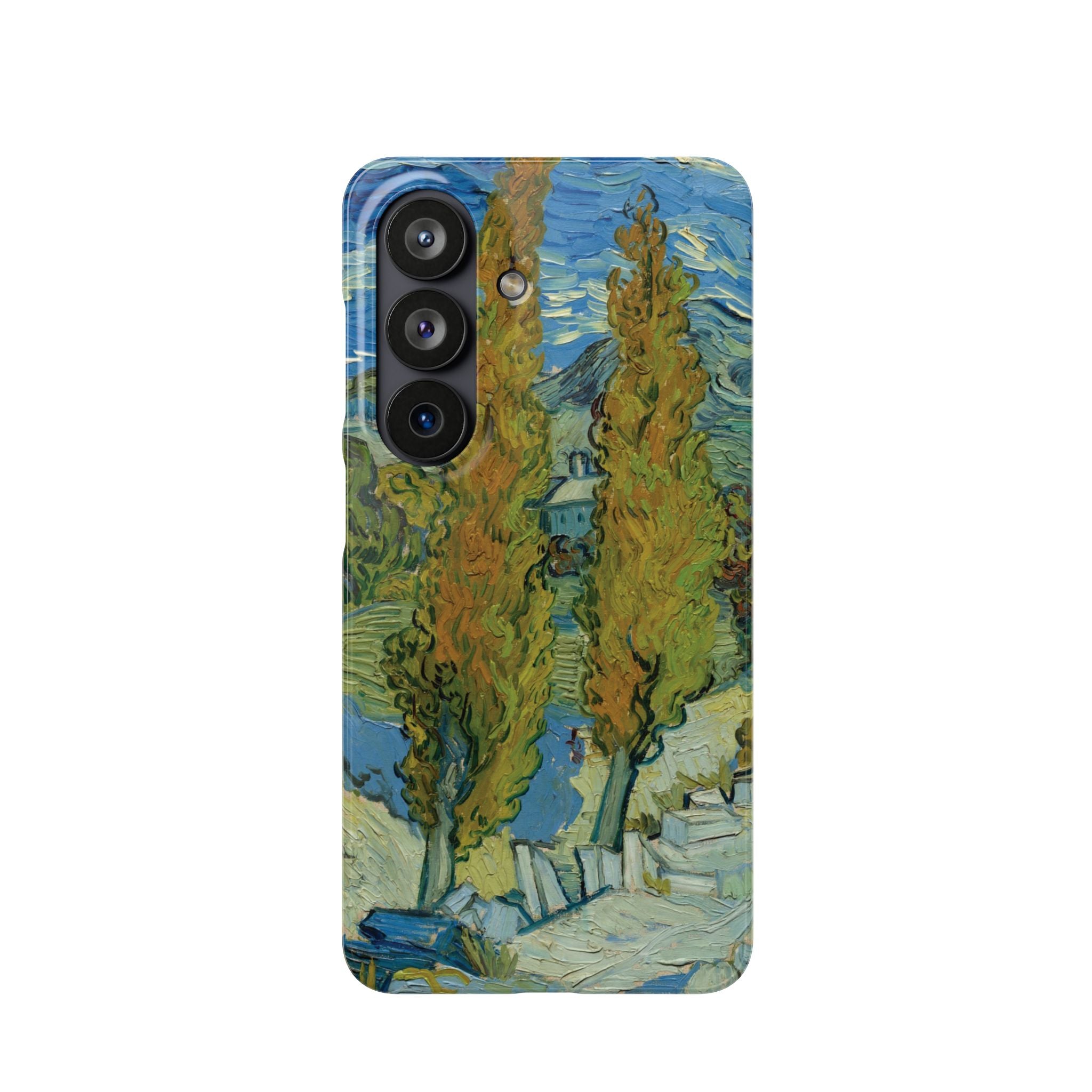 Two Poplars in the Alpilles near Saint-Rémy by Vincent van Gogh - Samsung Slim Case