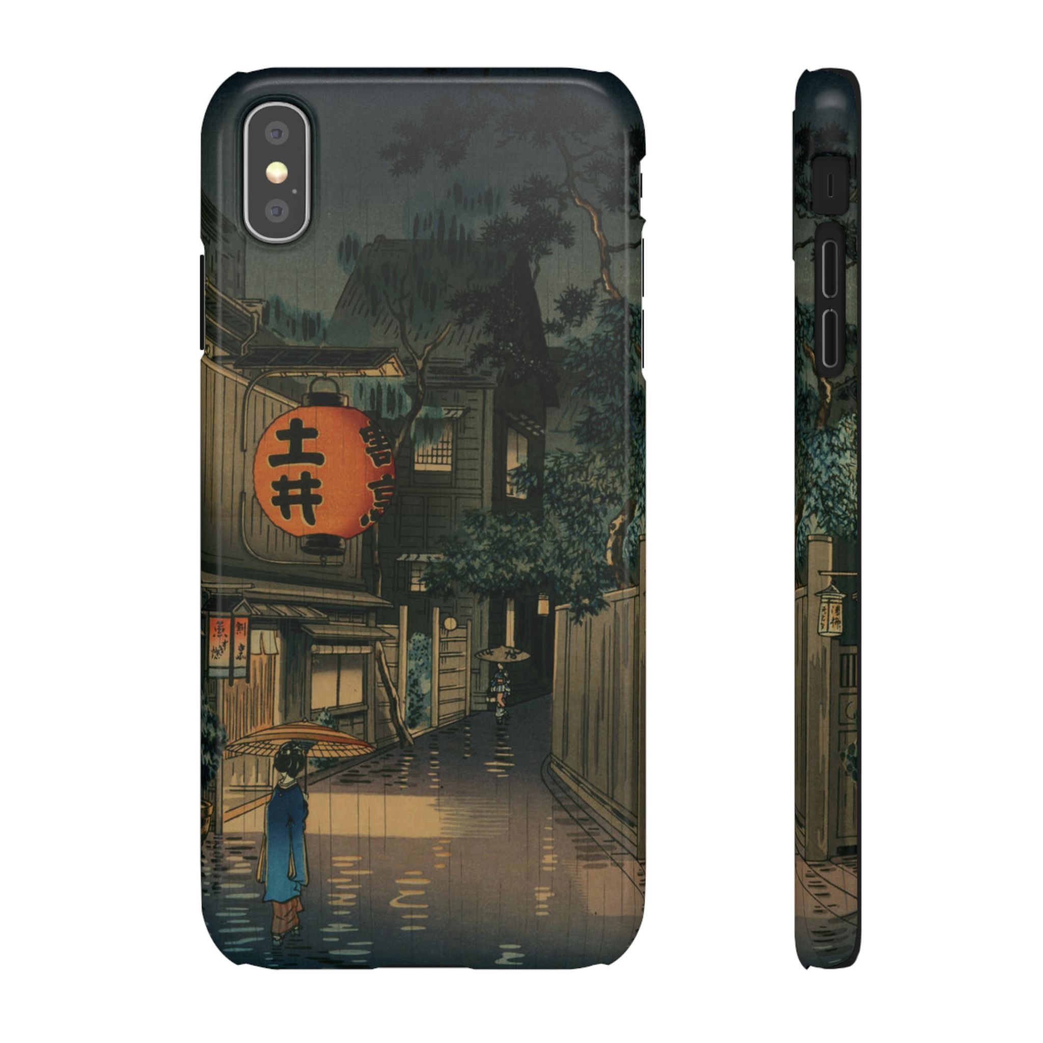 Evening at Ushigome by Tsuchiya Koitsu - iPhone Slim Case