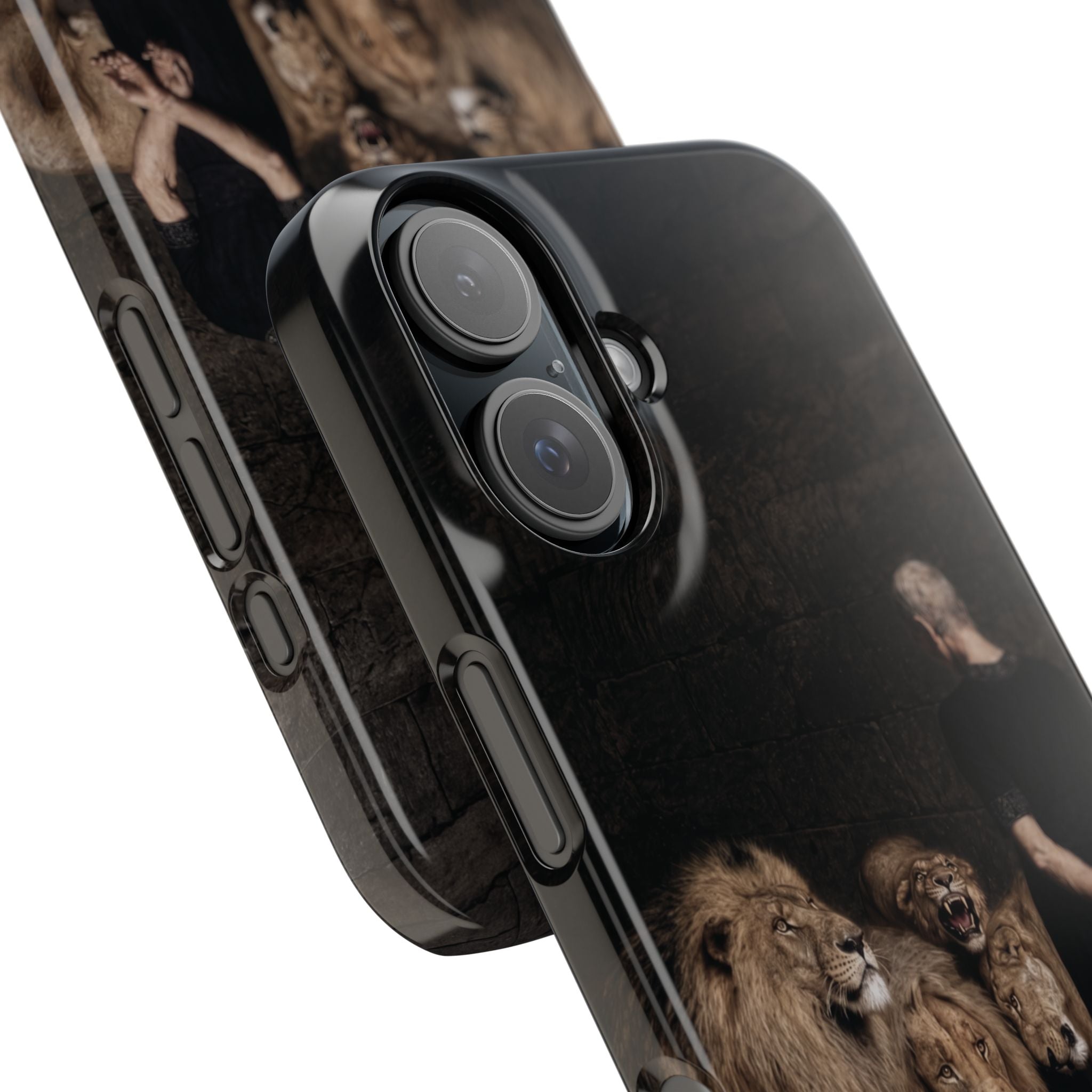Daniel in the Lion's Den by Briton Riviere - iPhone Slim Case