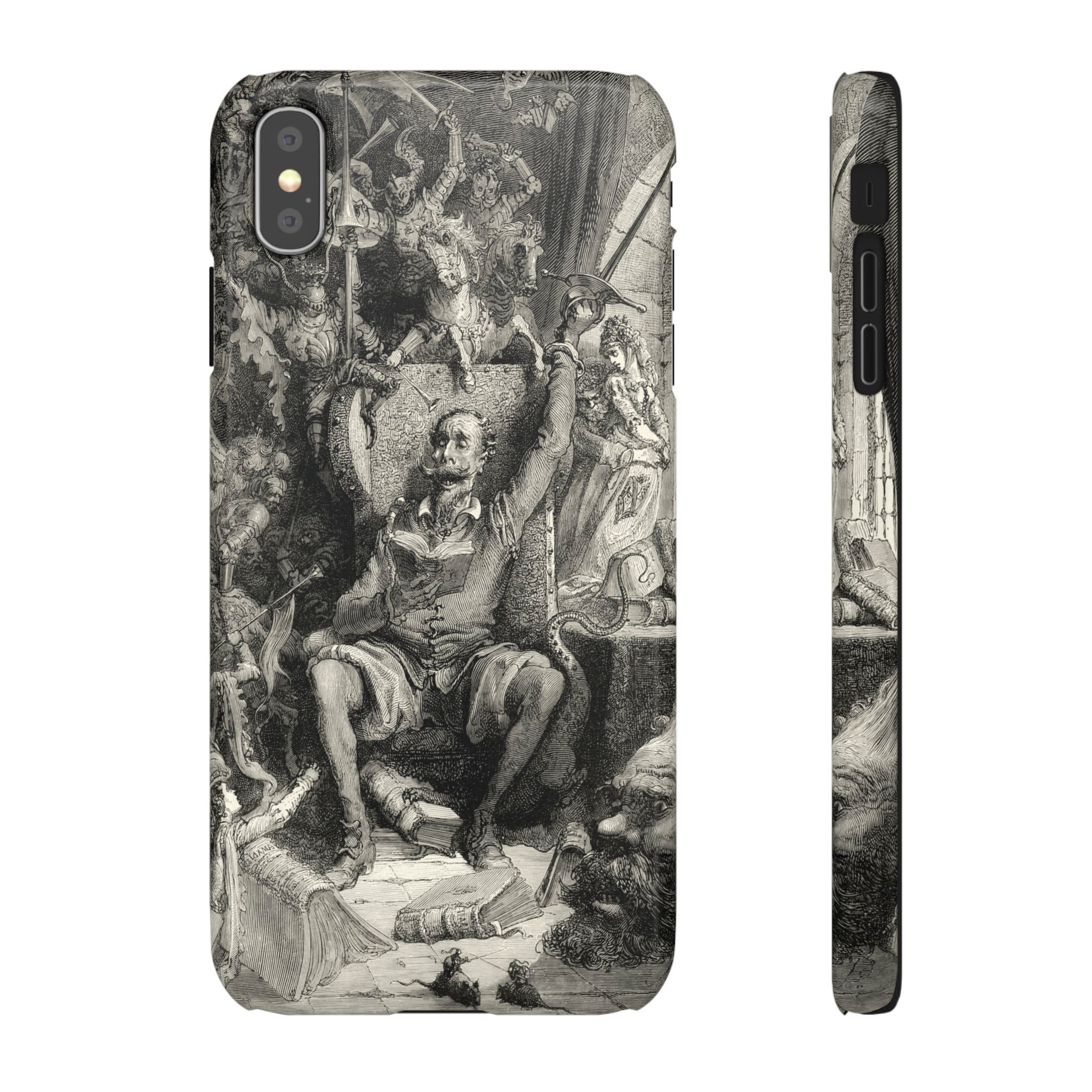 Don Quixote and His Visions by Gustave Doré - iPhone Slim Case