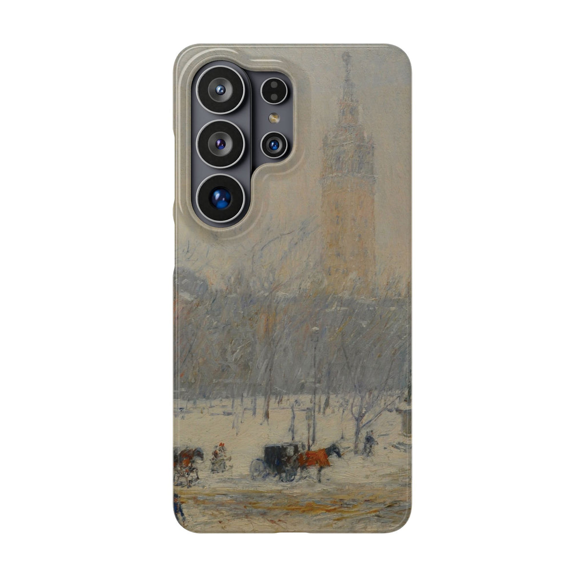 Snowstorm, Madison Square by Childe Hassam - Samsung Slim Case