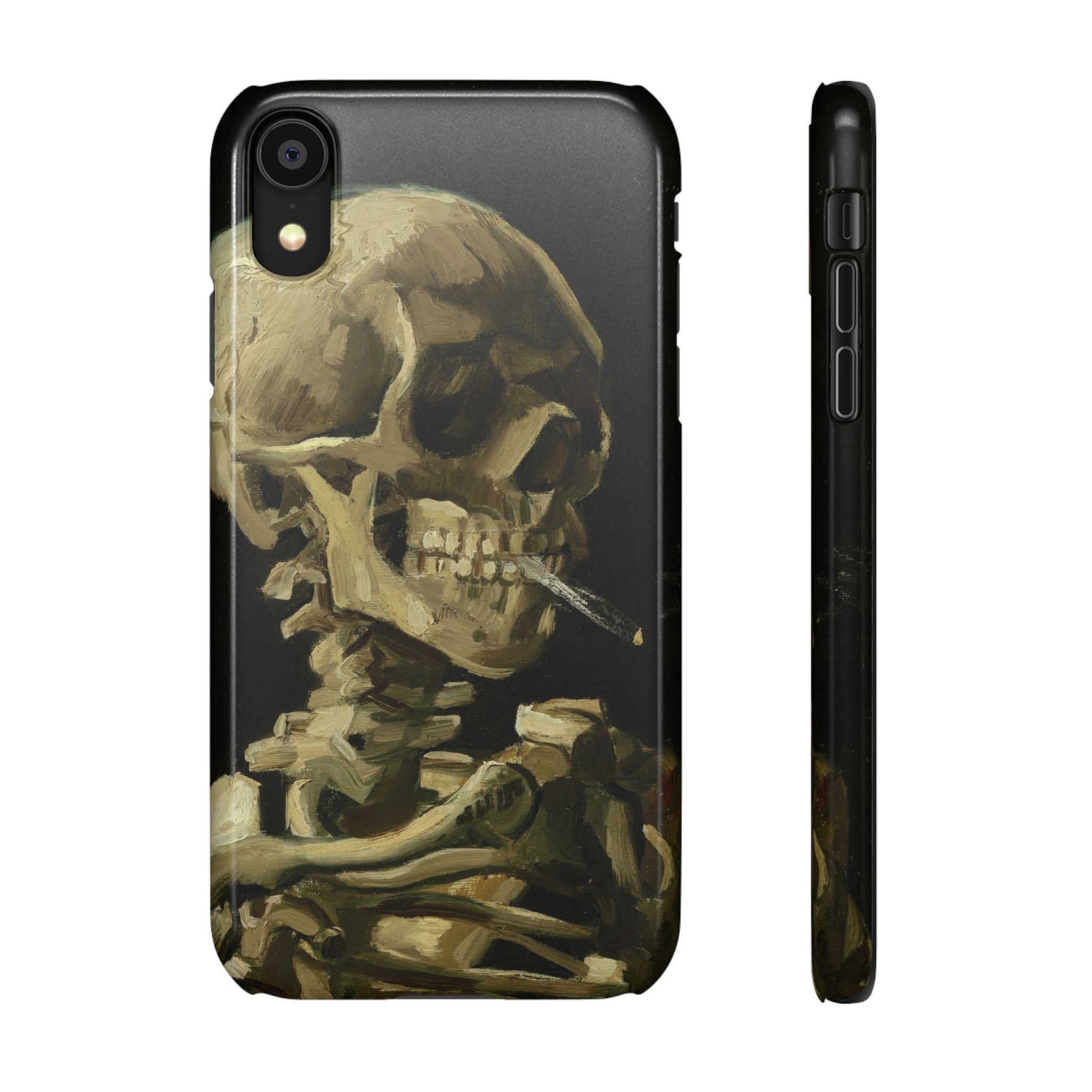 Head of a Skeleton with a Burning Cigarette by Vincent van Gogh - iPhone Slim Case