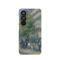 The Grands Boulevards by Pierre Auguste Renoir - Samsung Slim Case