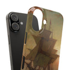 Ships at Night by Edward Moran - iPhone Slim Case