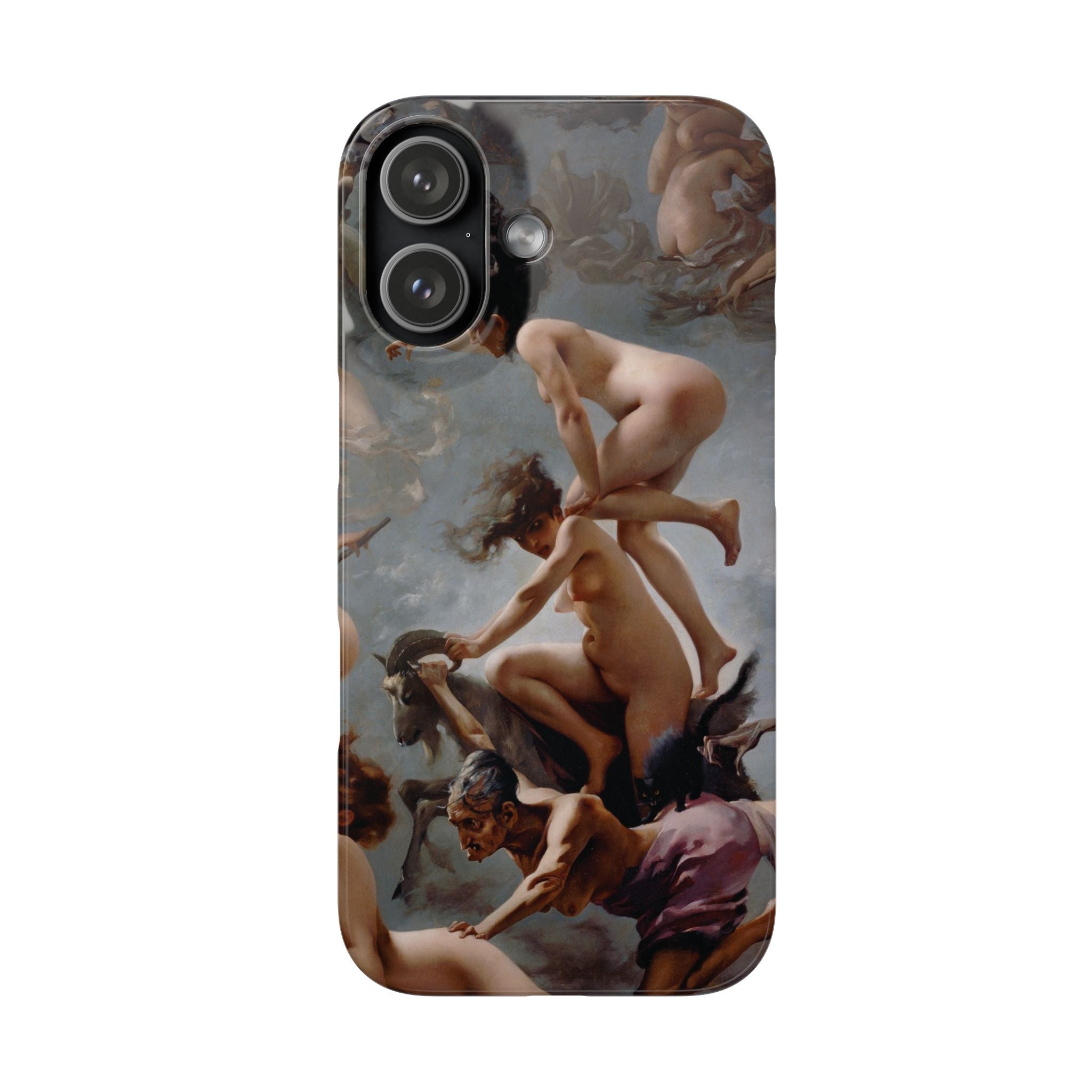 Witches going to their Sabbath by Luis Ricardo Falero - iPhone Slim Case