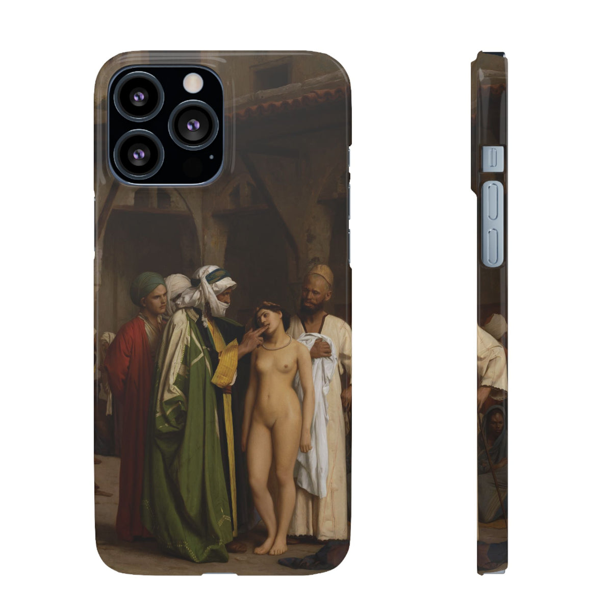 Le Marche d'esclaves by Jean-Leon Gerome - iPhone Slim Case