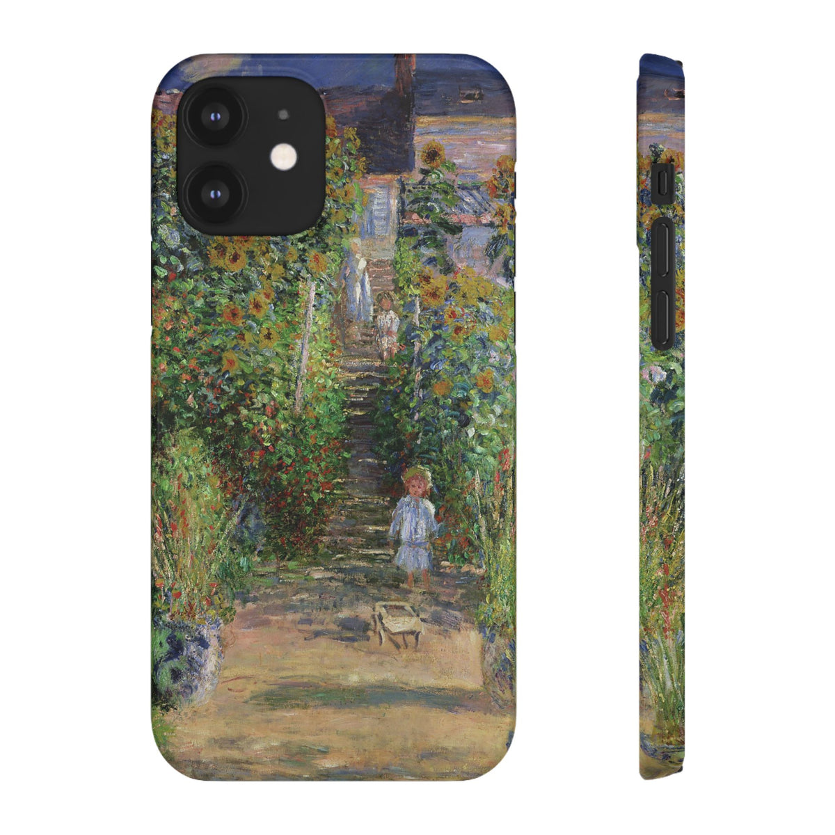 Monets Garden at Vetheuil by Claude Monet- iPhone Slim Case