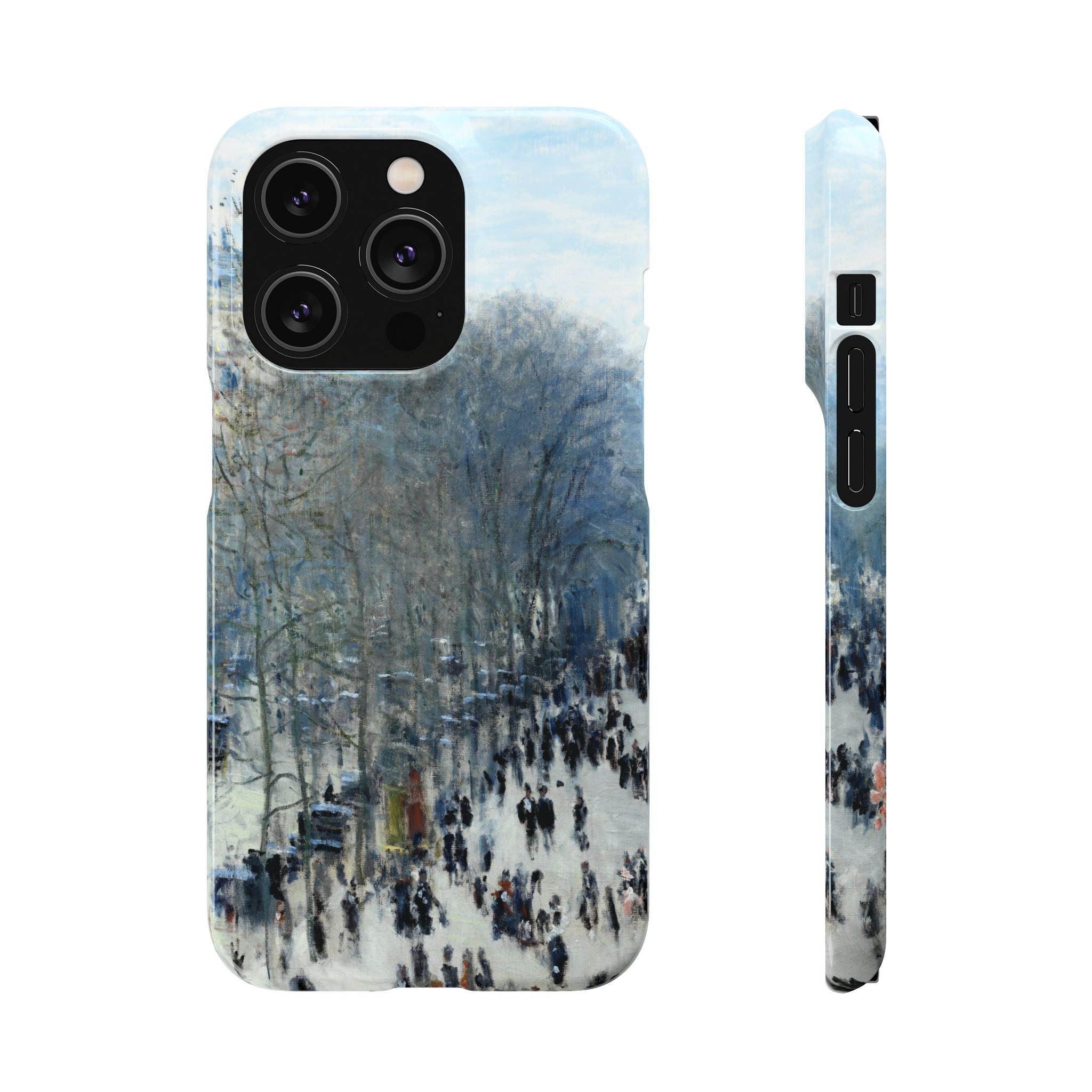 Boulevard des Capucines by Claude Monet - iPhone Slim Case