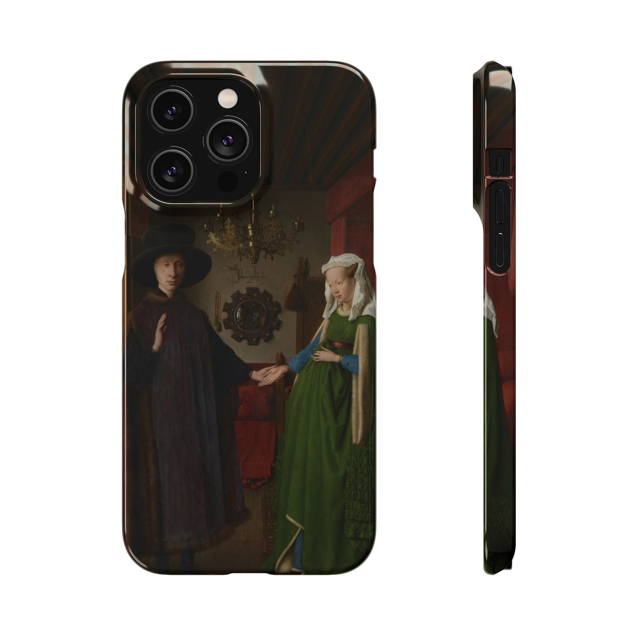 The Arnolfini Portrait by Jan van Eyck - iPhone Slim Case