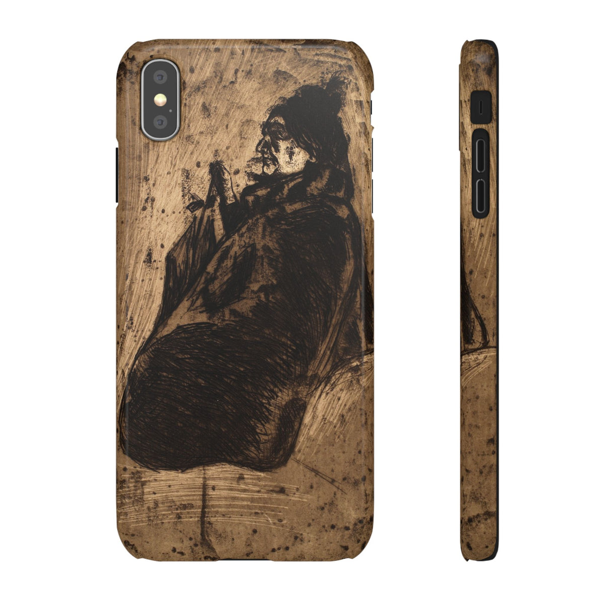 Old Woman by Edvard Munch - iPhone Slim Case