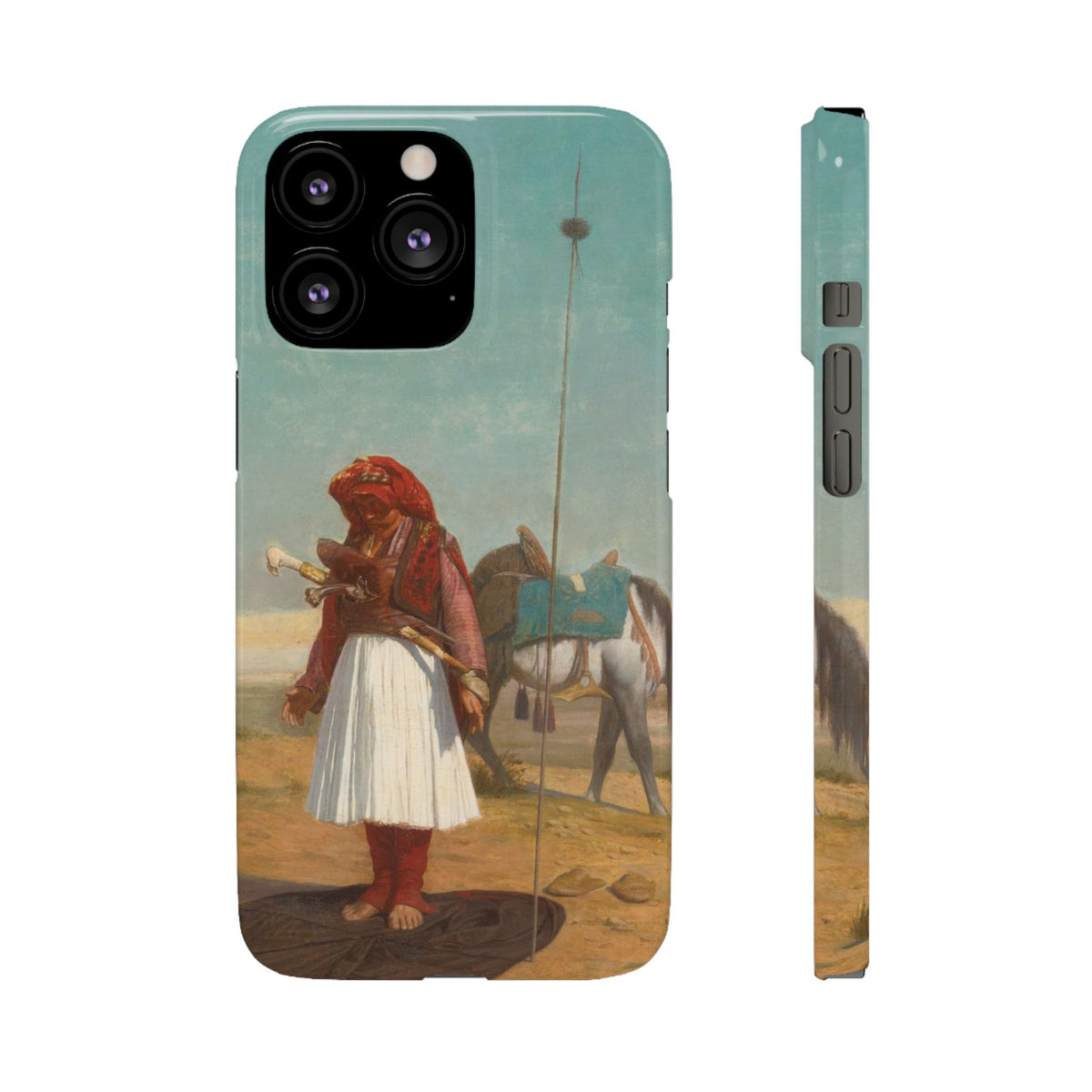 Prayer in the Desert by Jean-Leon Gerome - iPhone Slim Case