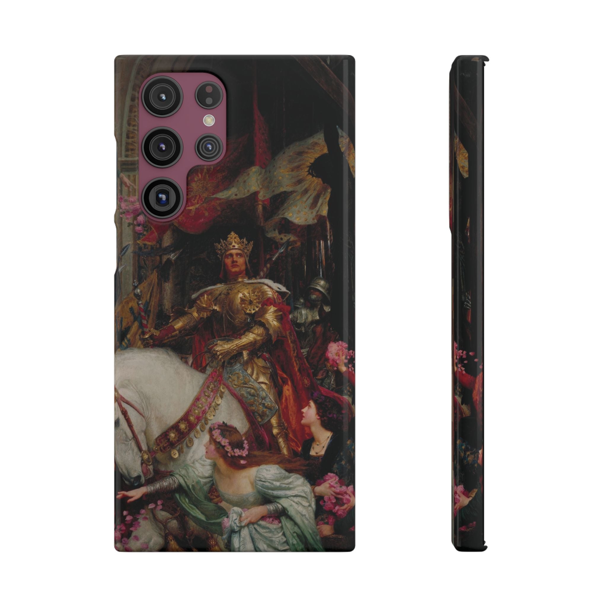 The Two Crowns by Frank Dicksee - Samsung Slim Case