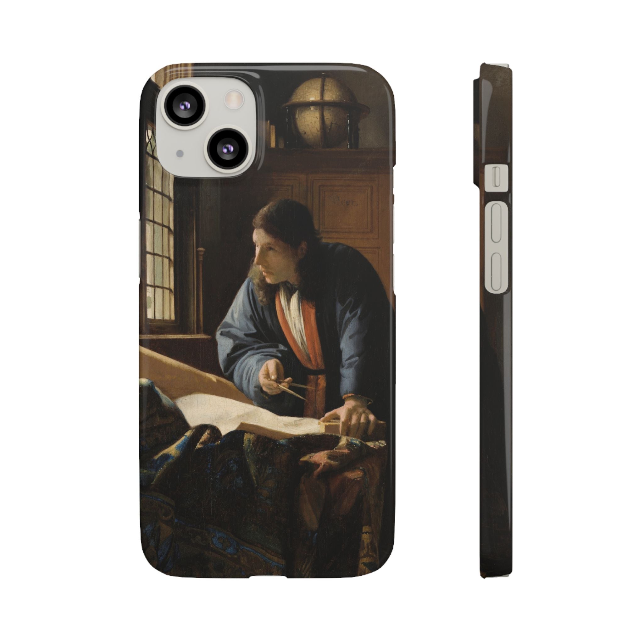 The Geographer by Johannes Vermeer - iPhone Slim Case