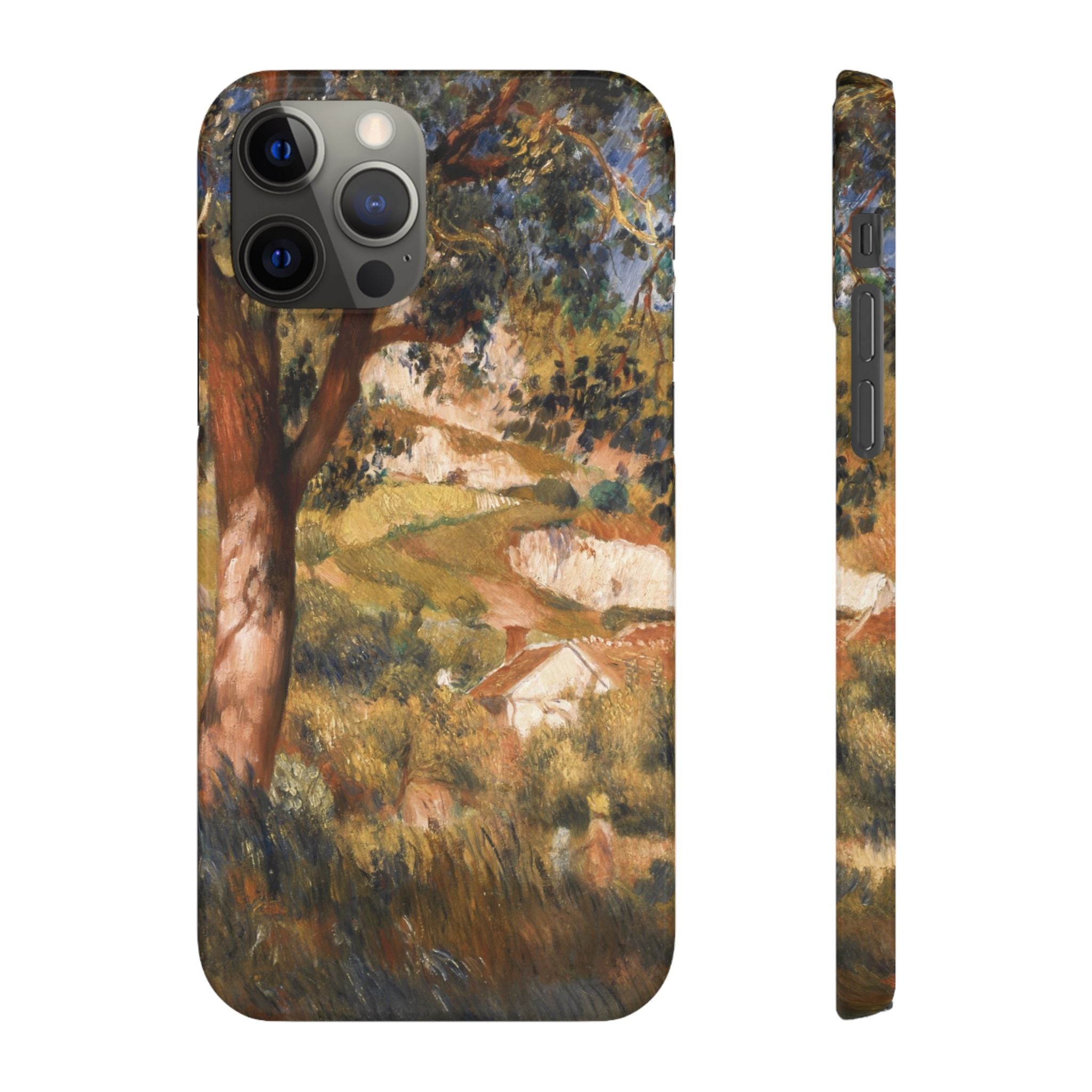 Paysage a La Roche Guyon by Pierre Auguste Renoir - iPhone Slim Case