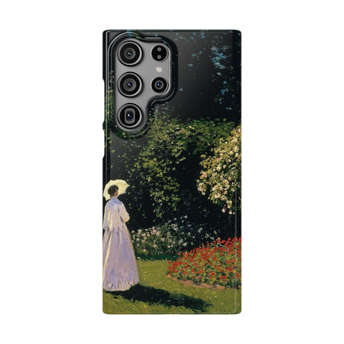 Woman in the Garden by Claude Monet - Samsung Slim Case