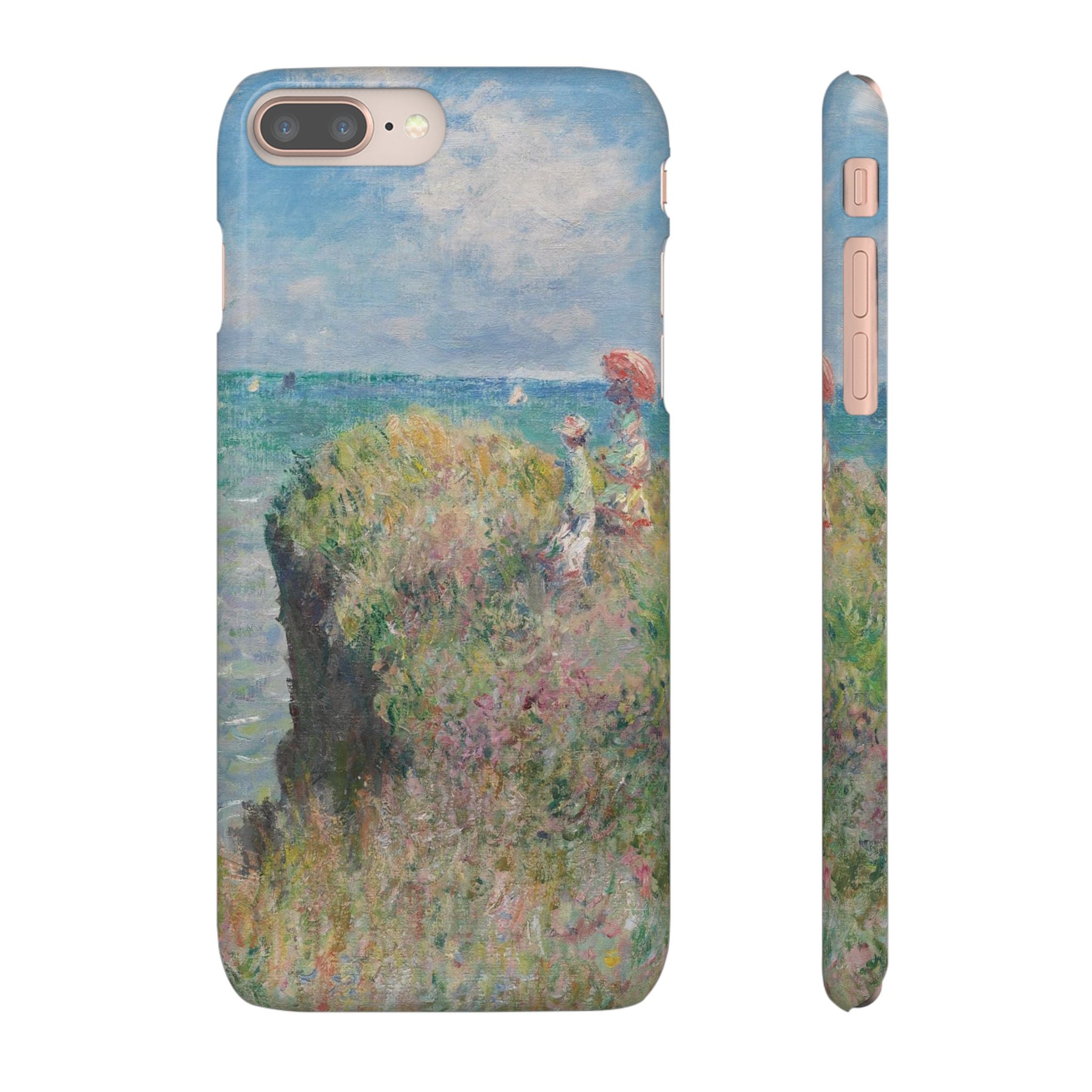 Cliff Walk at Pourville by Claude Monet - iPhone Slim Case