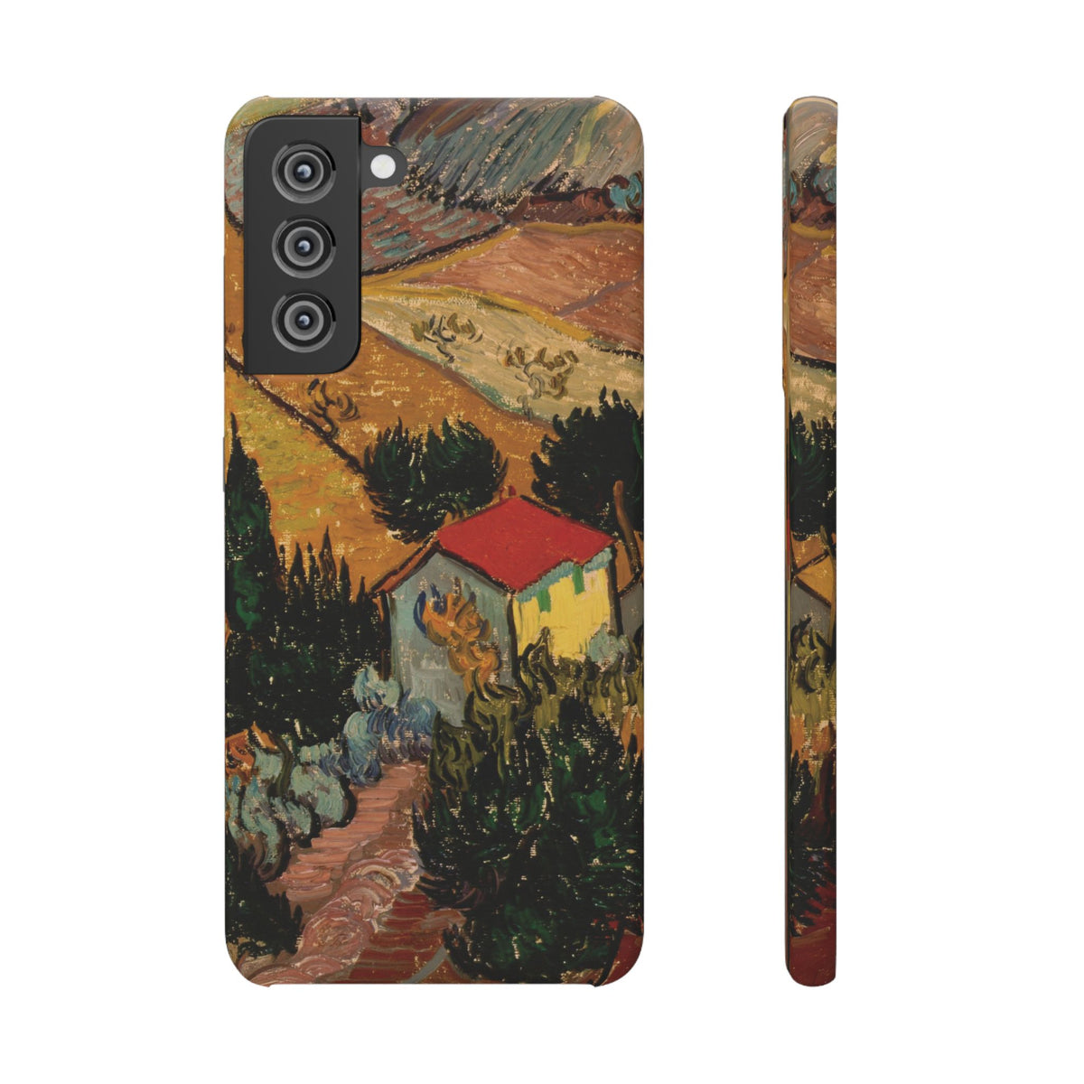 Landscape with House and Ploughman by Vincent van Gogh - Samsung Slim Case