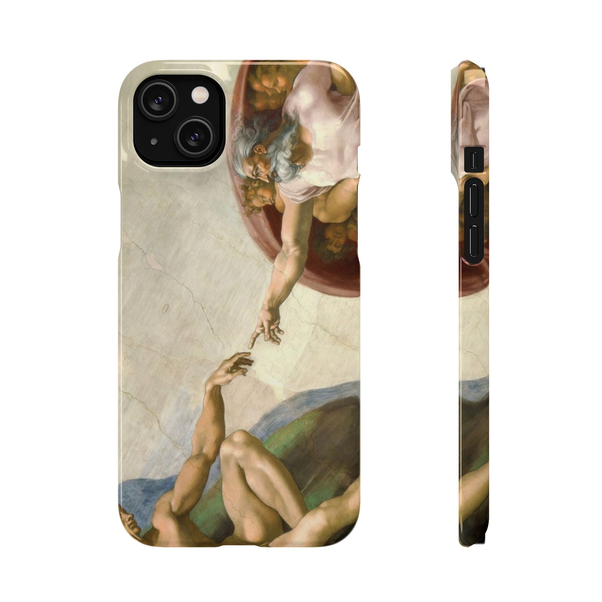 Creation of Adam by Michelangelo - iPhone Slim Case